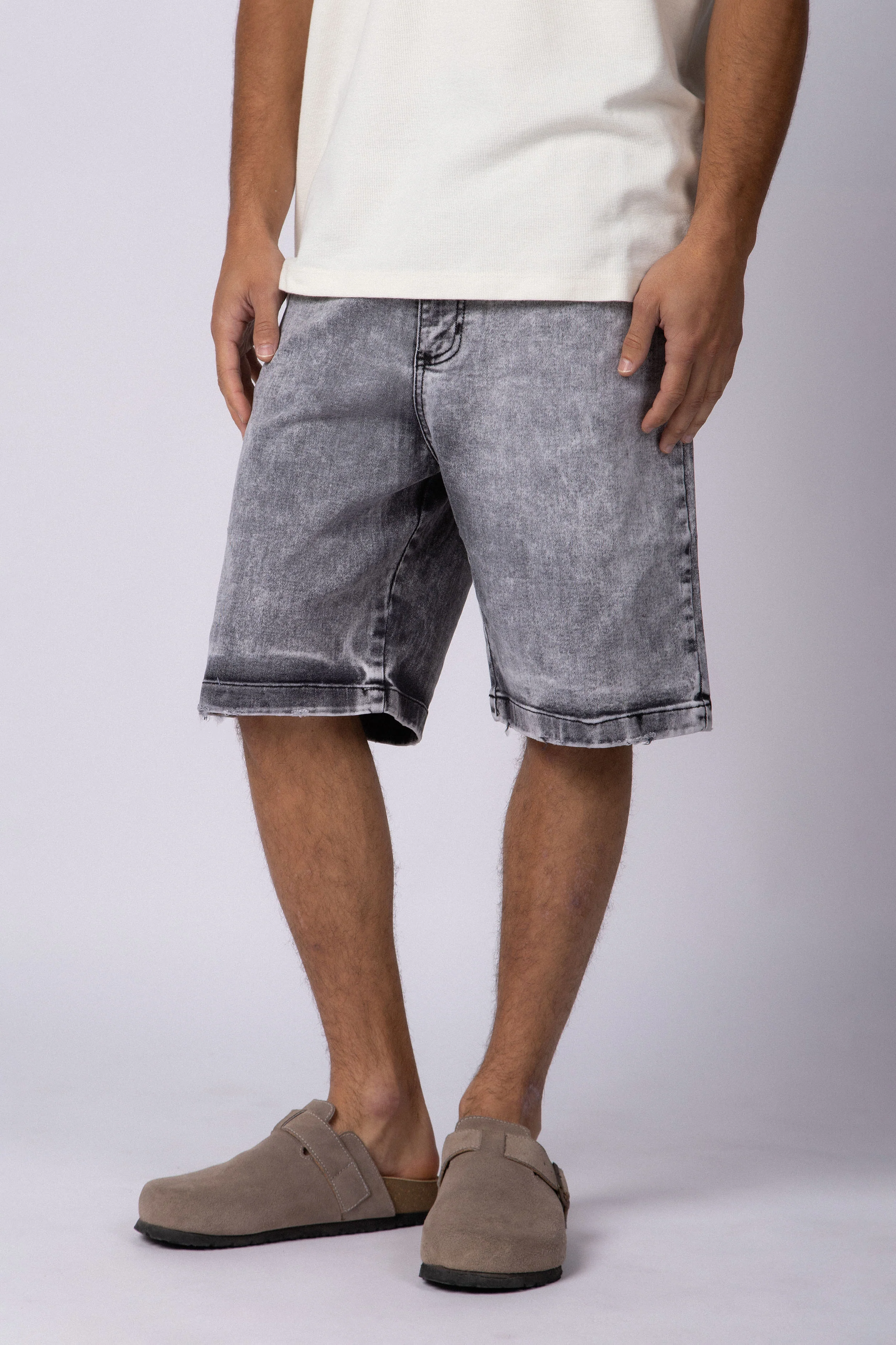 Bermuda Jean Racer Gris