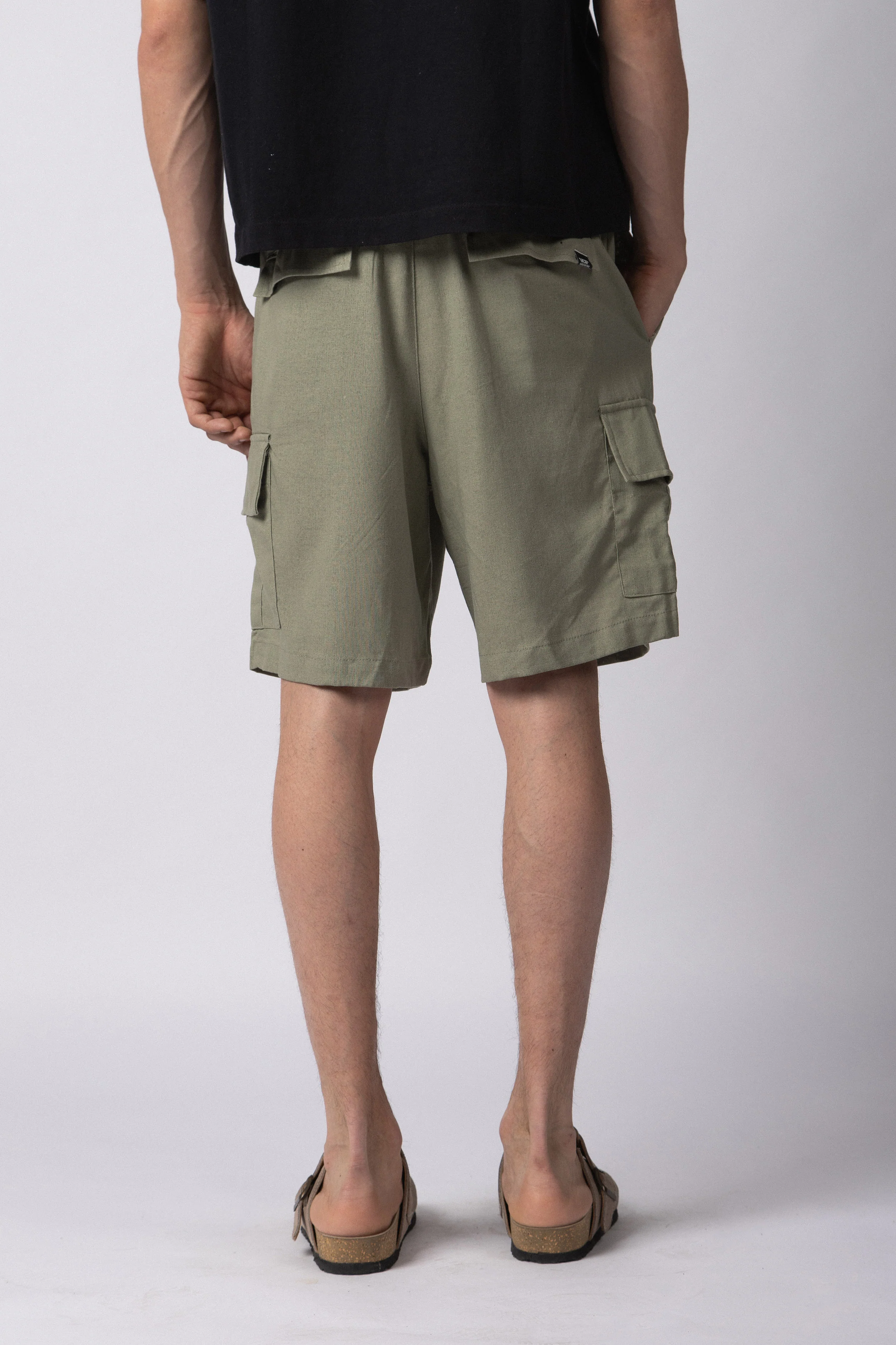 Bermuda Lino Cargo Yuno Militar - Image 2