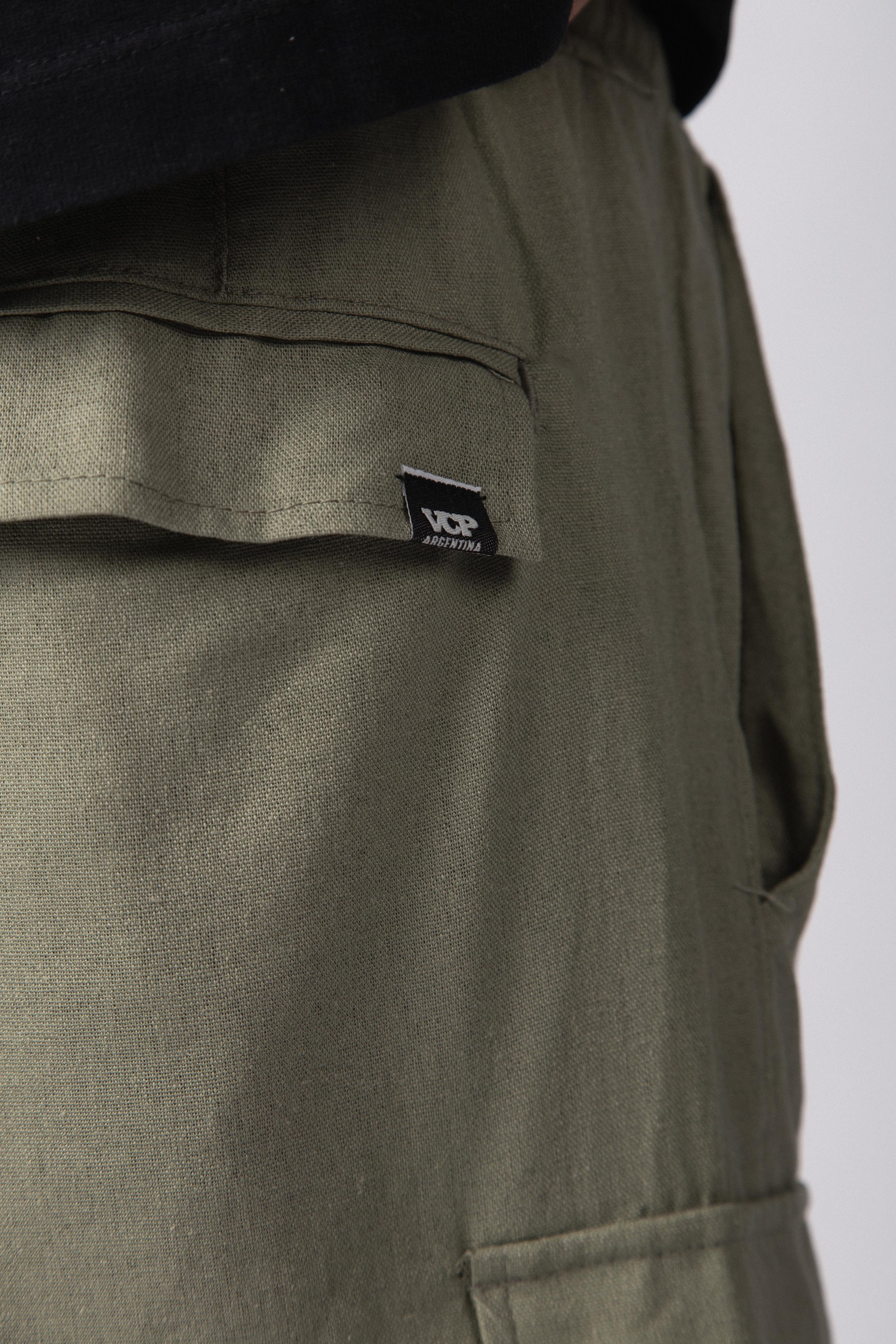 Bermuda Lino Cargo Yuno Militar - Image 3