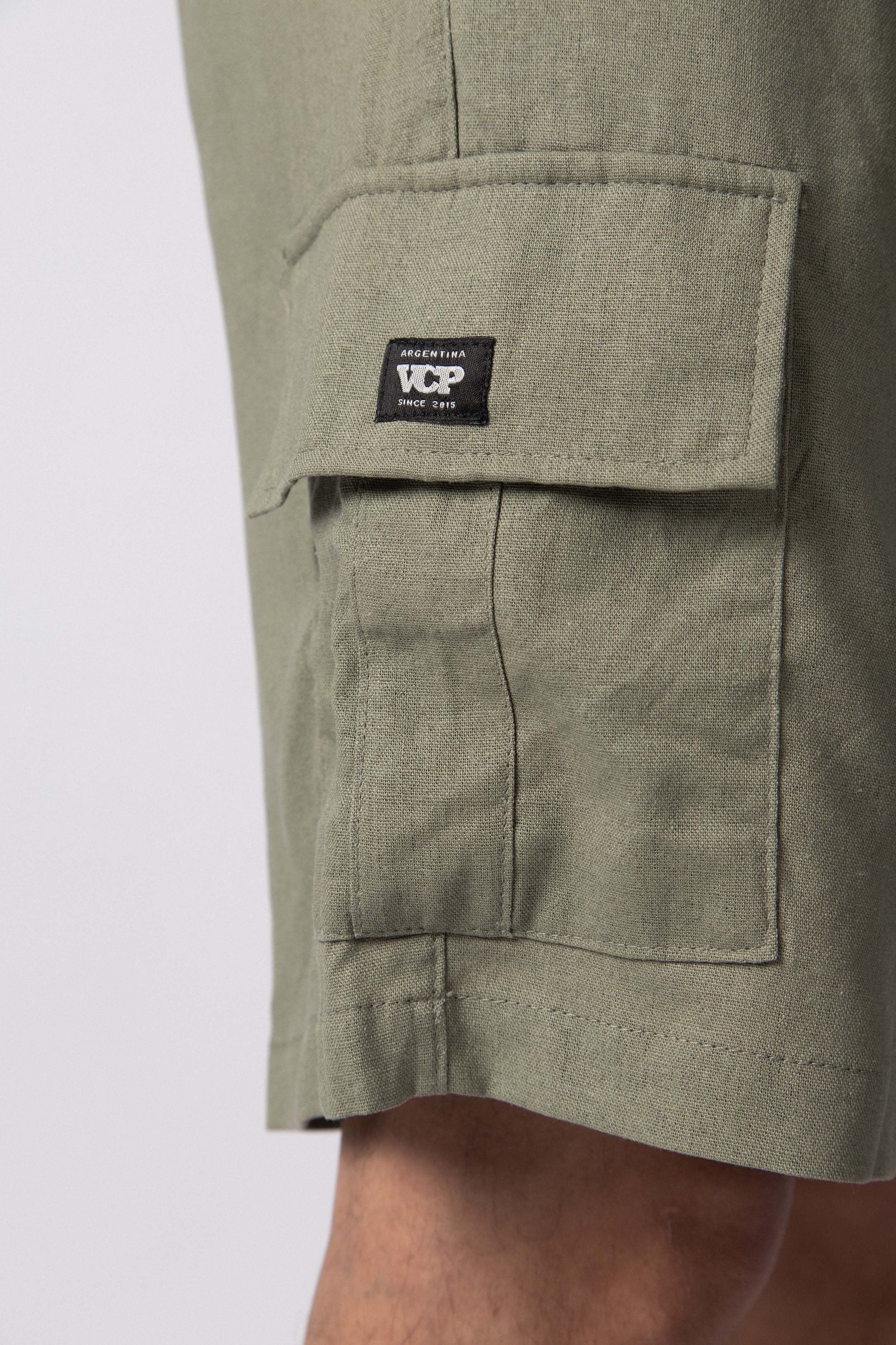 Bermuda Lino Cargo Yuno Militar - Image 7