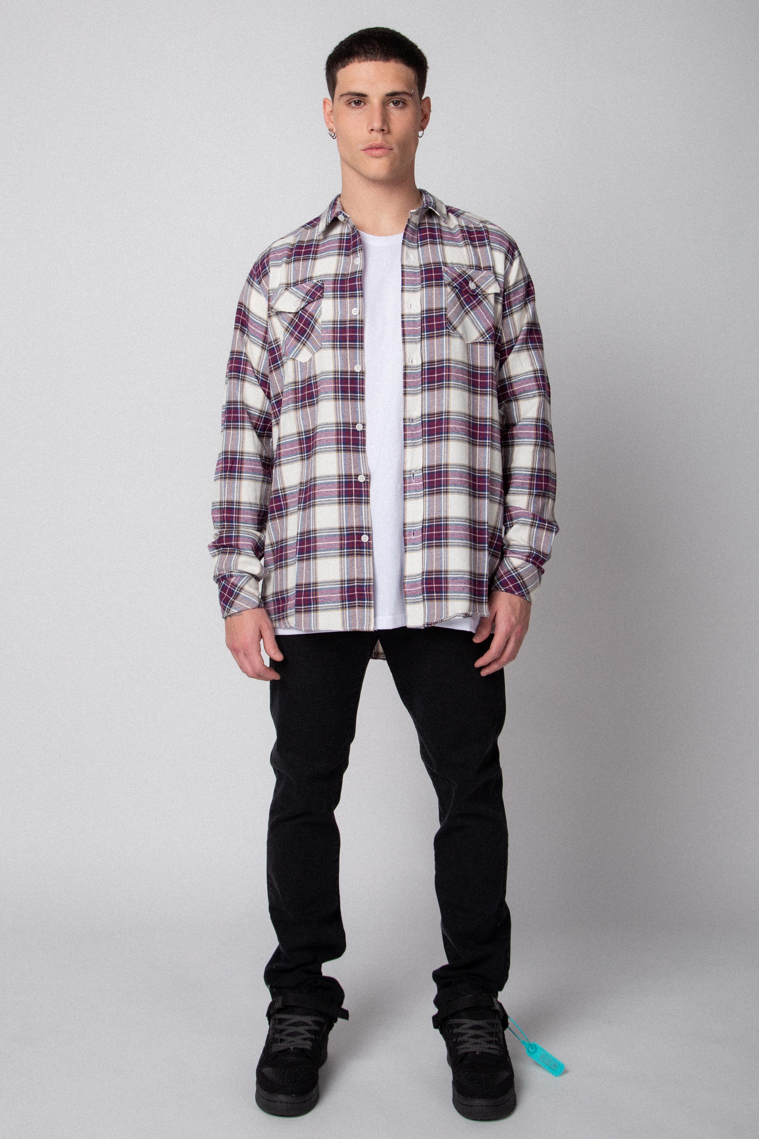Camisa Holland Morado Cuadrille - Image 3