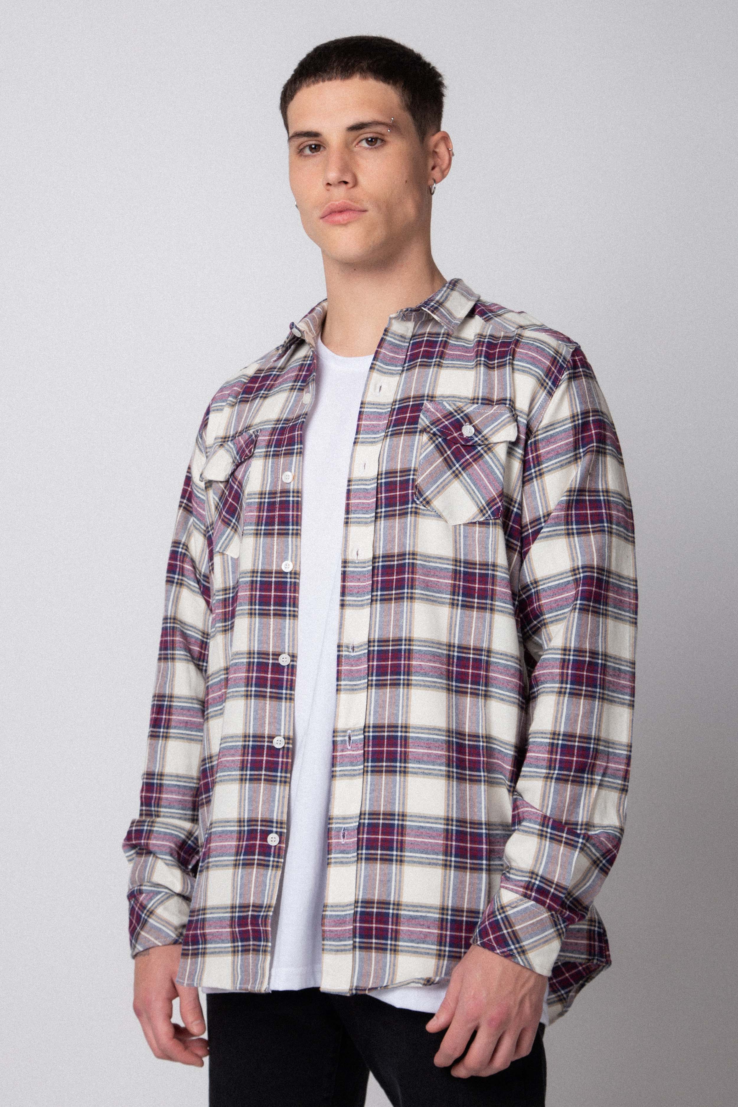 Camisa Holland Morado Cuadrille - Image 4