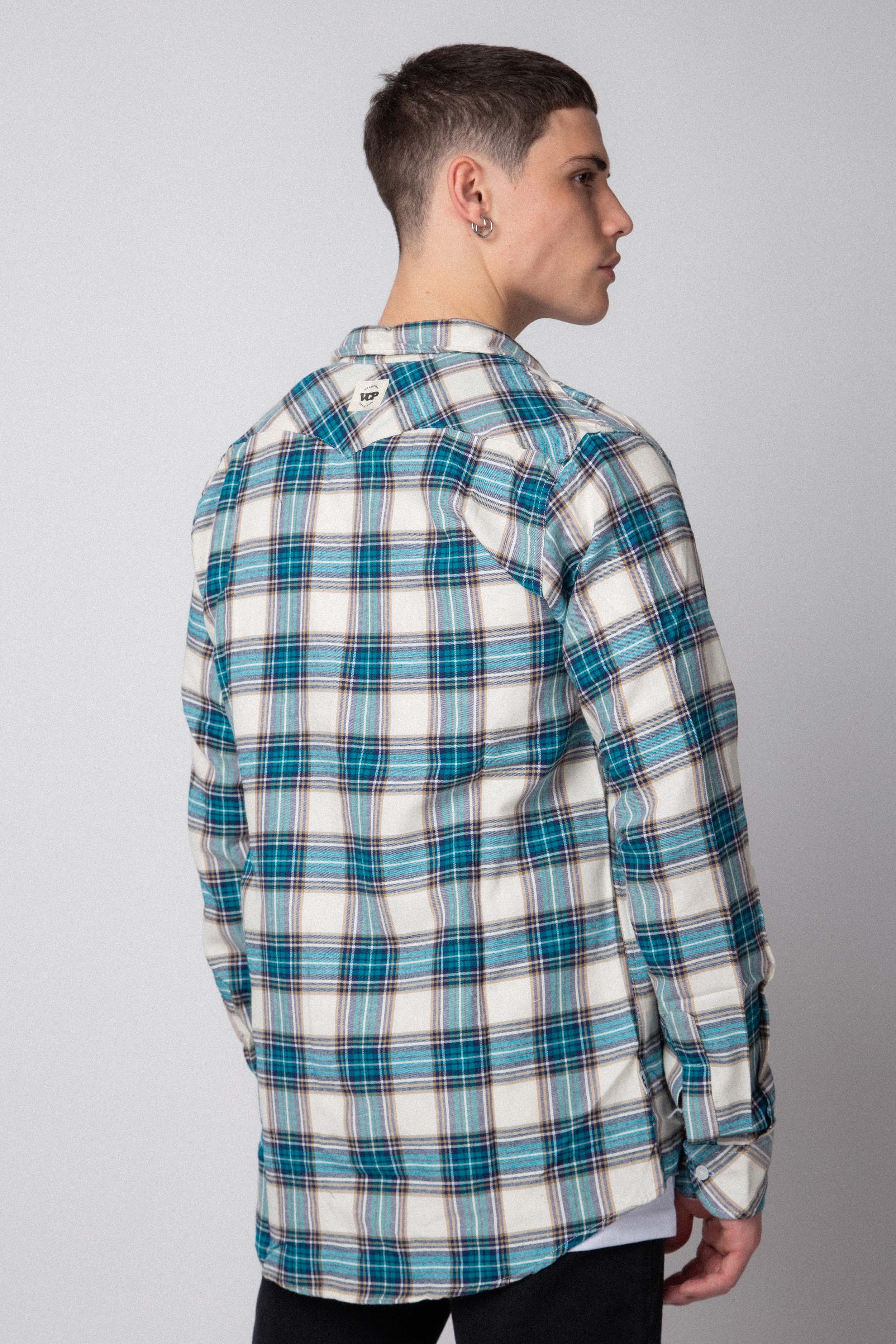 Camisa Holland Turquesa Cuadrille - Image 2