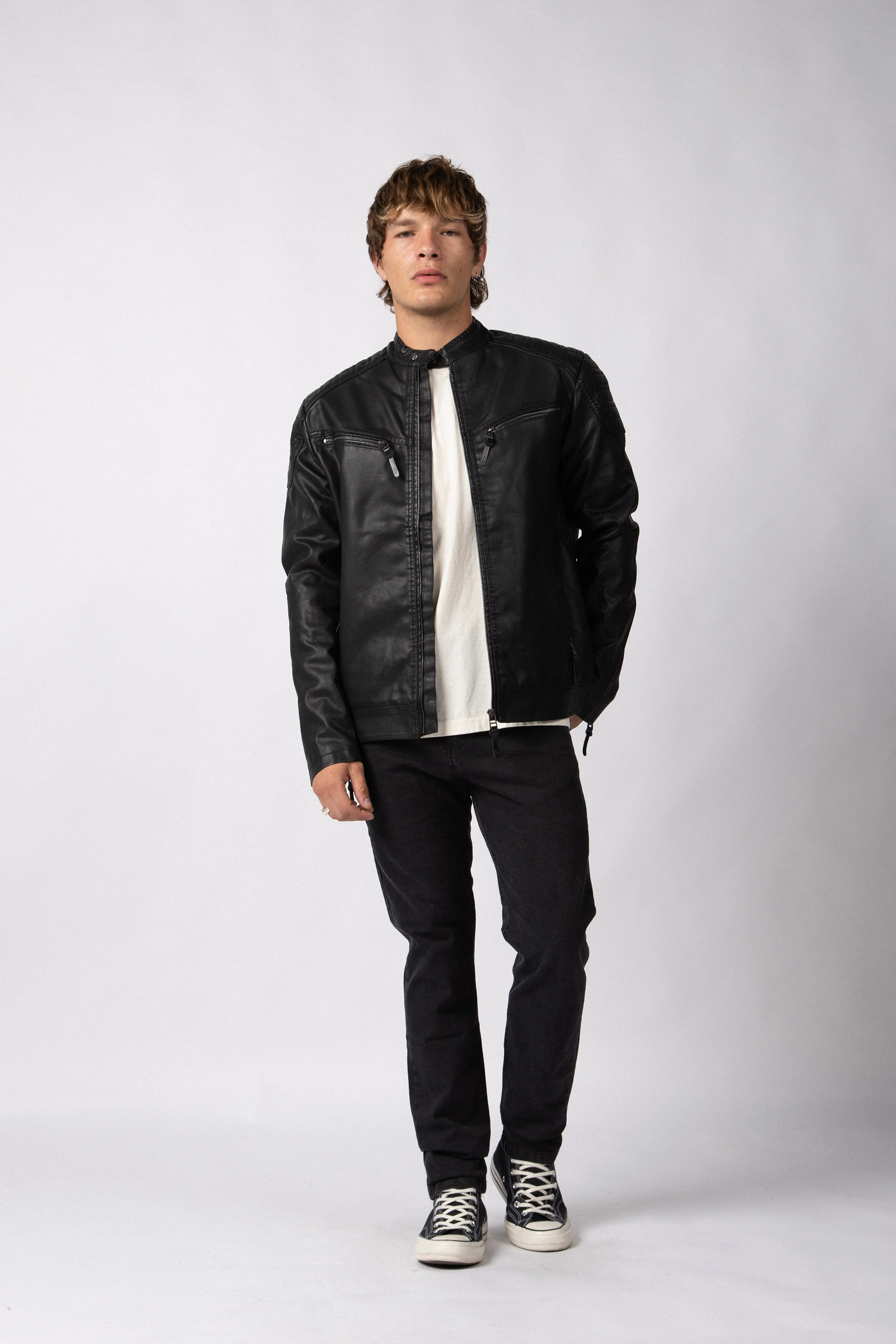 Campera PU Arnold Black
