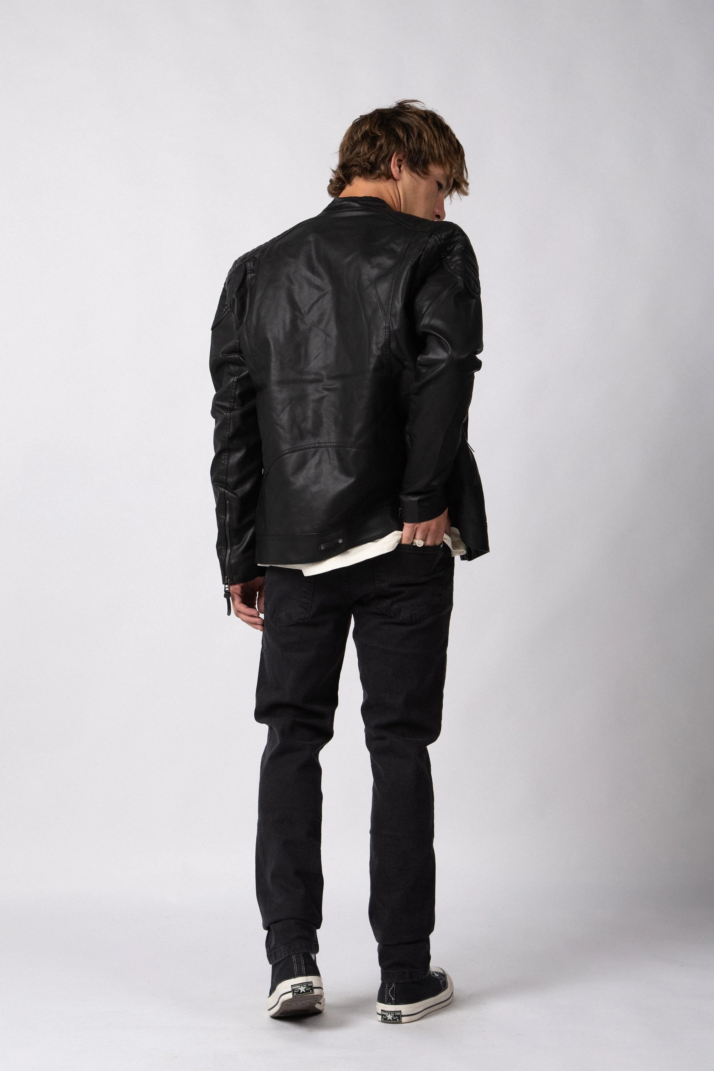 Campera PU Arnold Black - Image 3