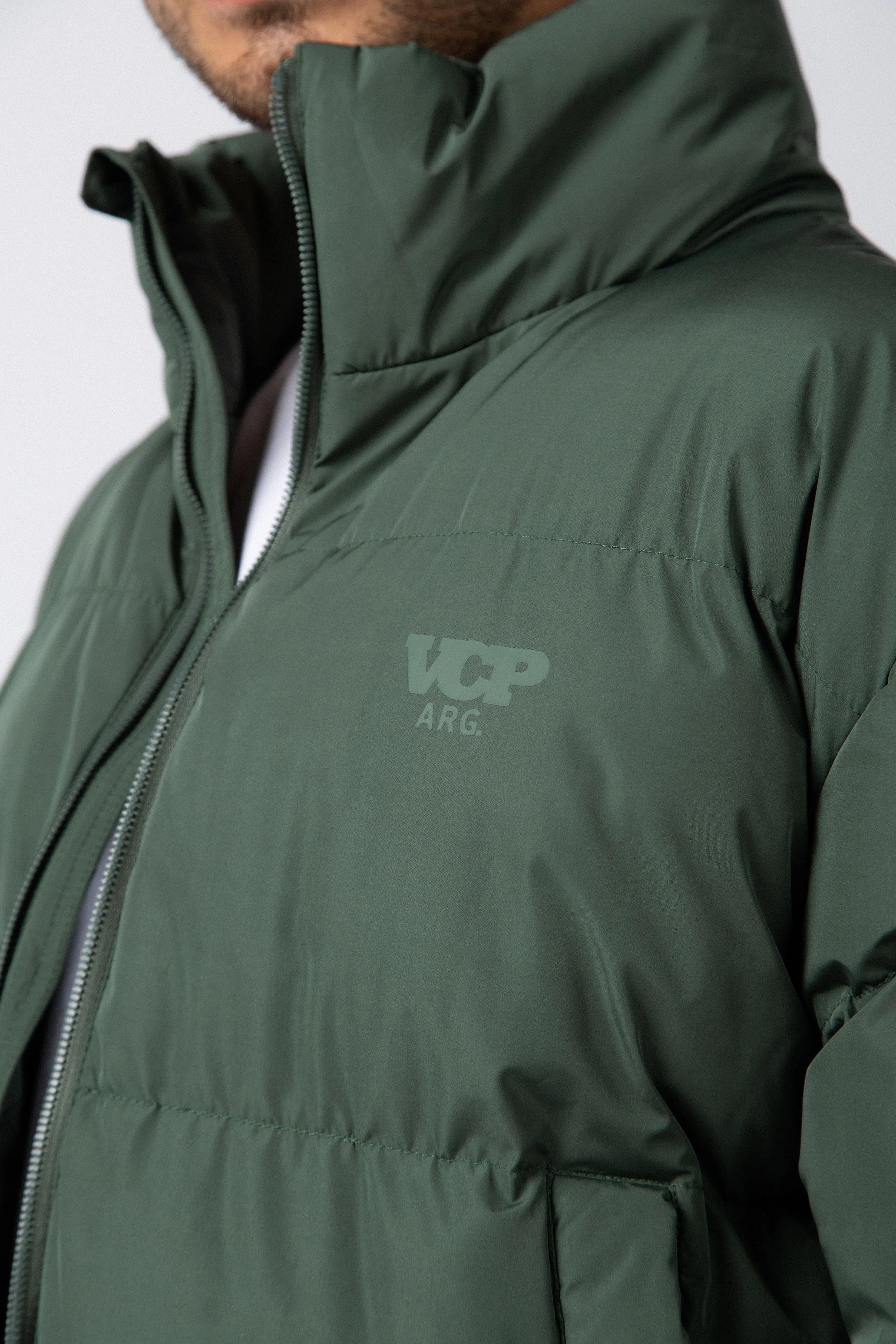 Campera Puffer Cronos Militar - Image 6