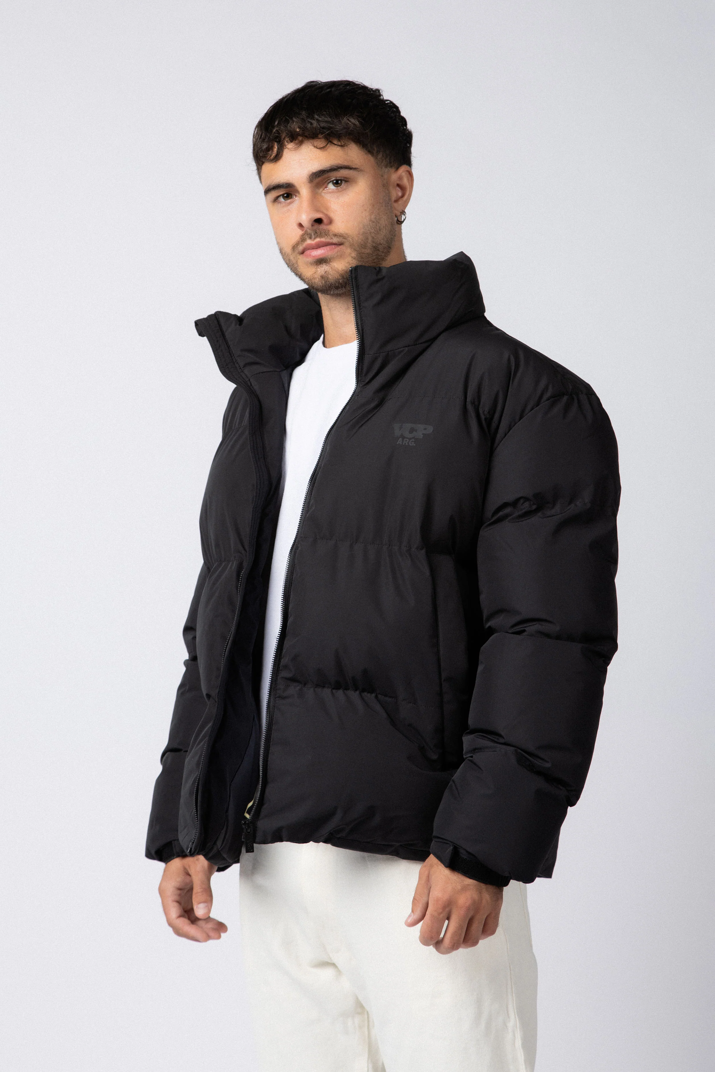 Campera Puffer Cronos Negra - Image 2