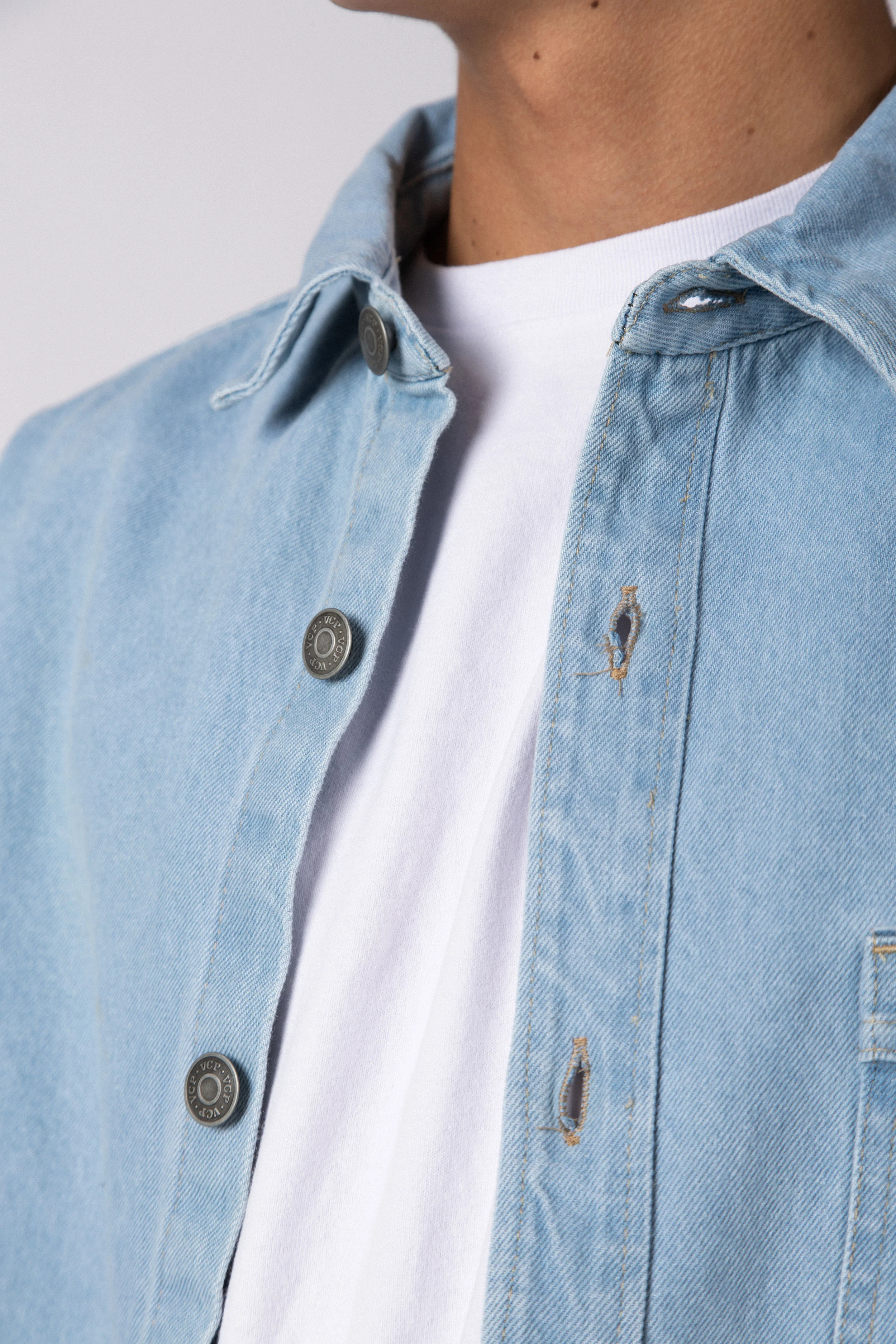 Chaqueta Jean Spruce Celeste - Image 5