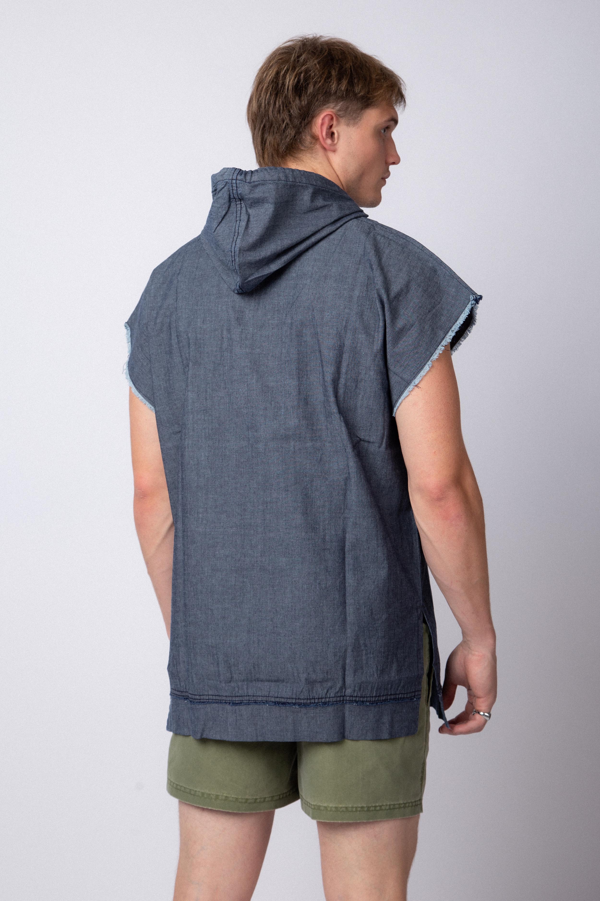 Hoodie Sudadera Denim Azul - Image 2