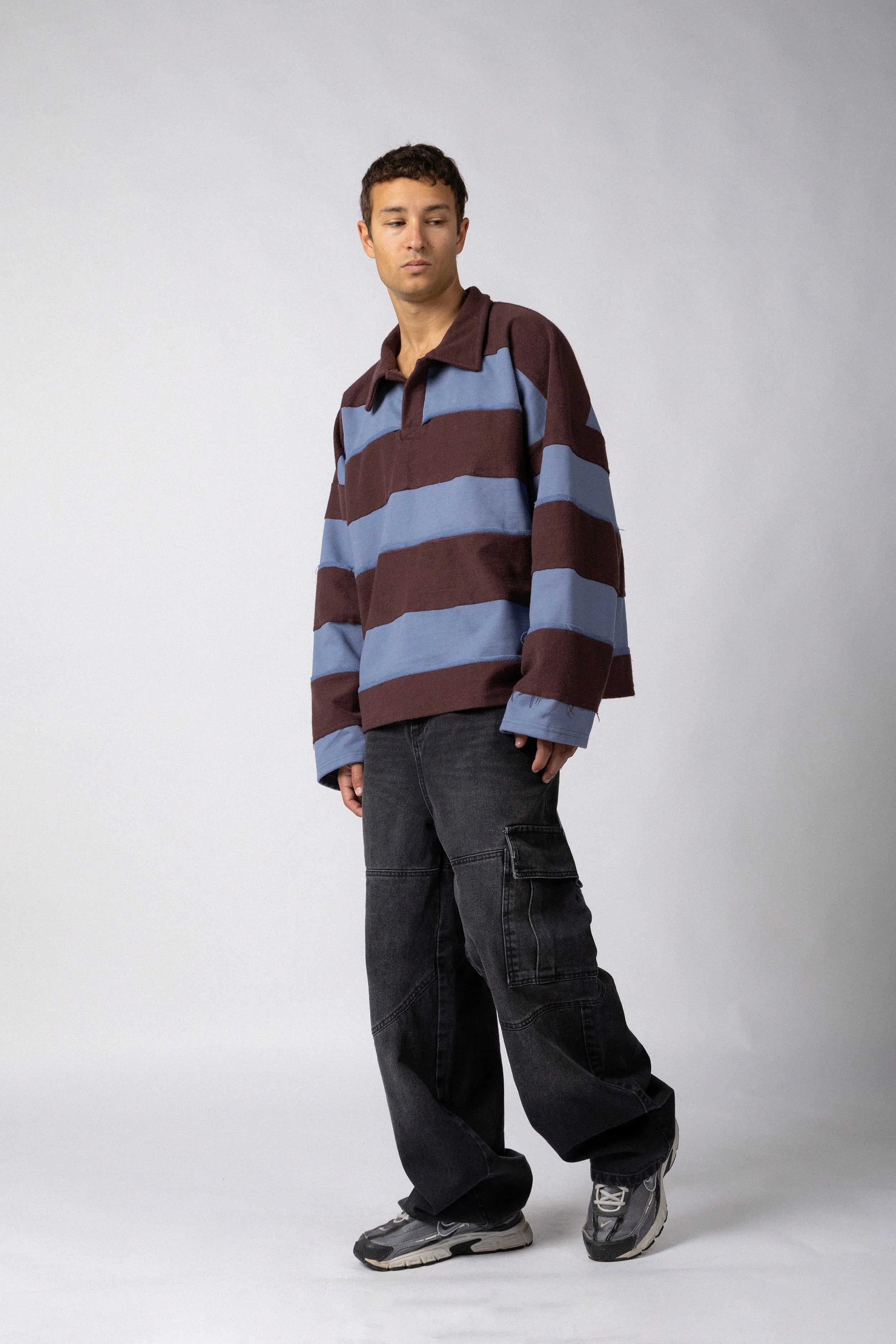 Jean Baggy Cargo Raw Stone