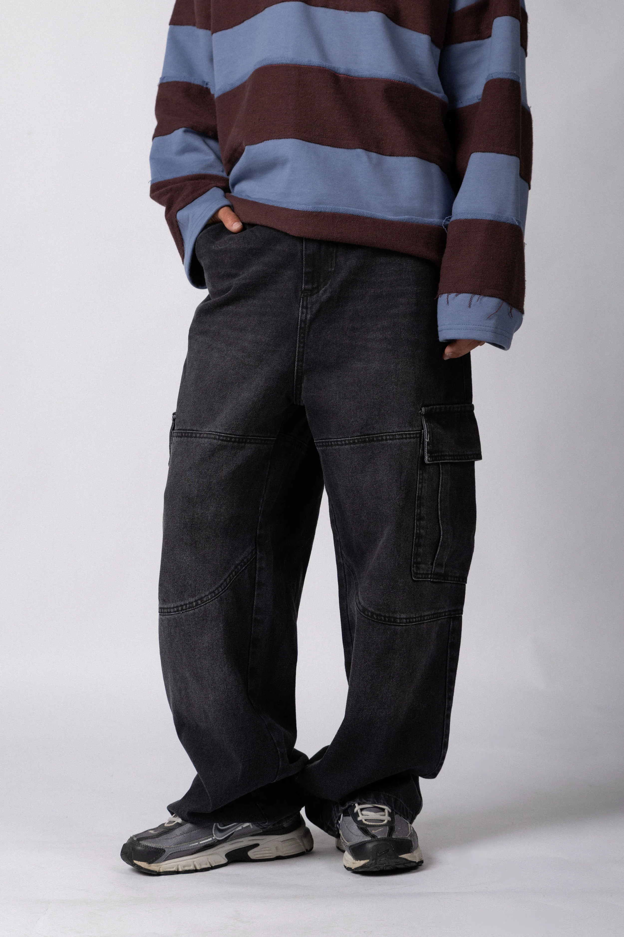 Jean Baggy Cargo Raw Stone - Image 3