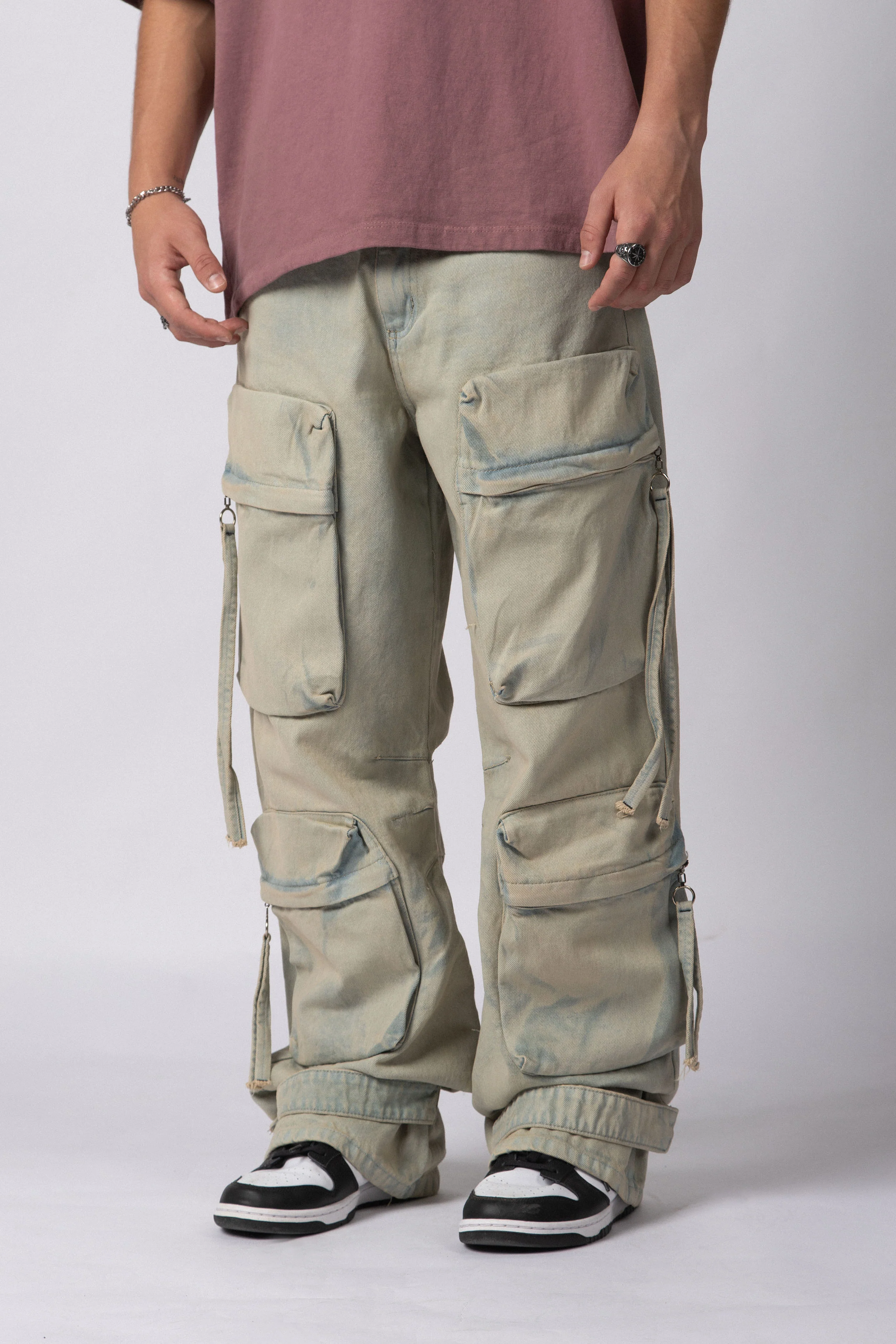 Jean Baggy Jelen Celeste