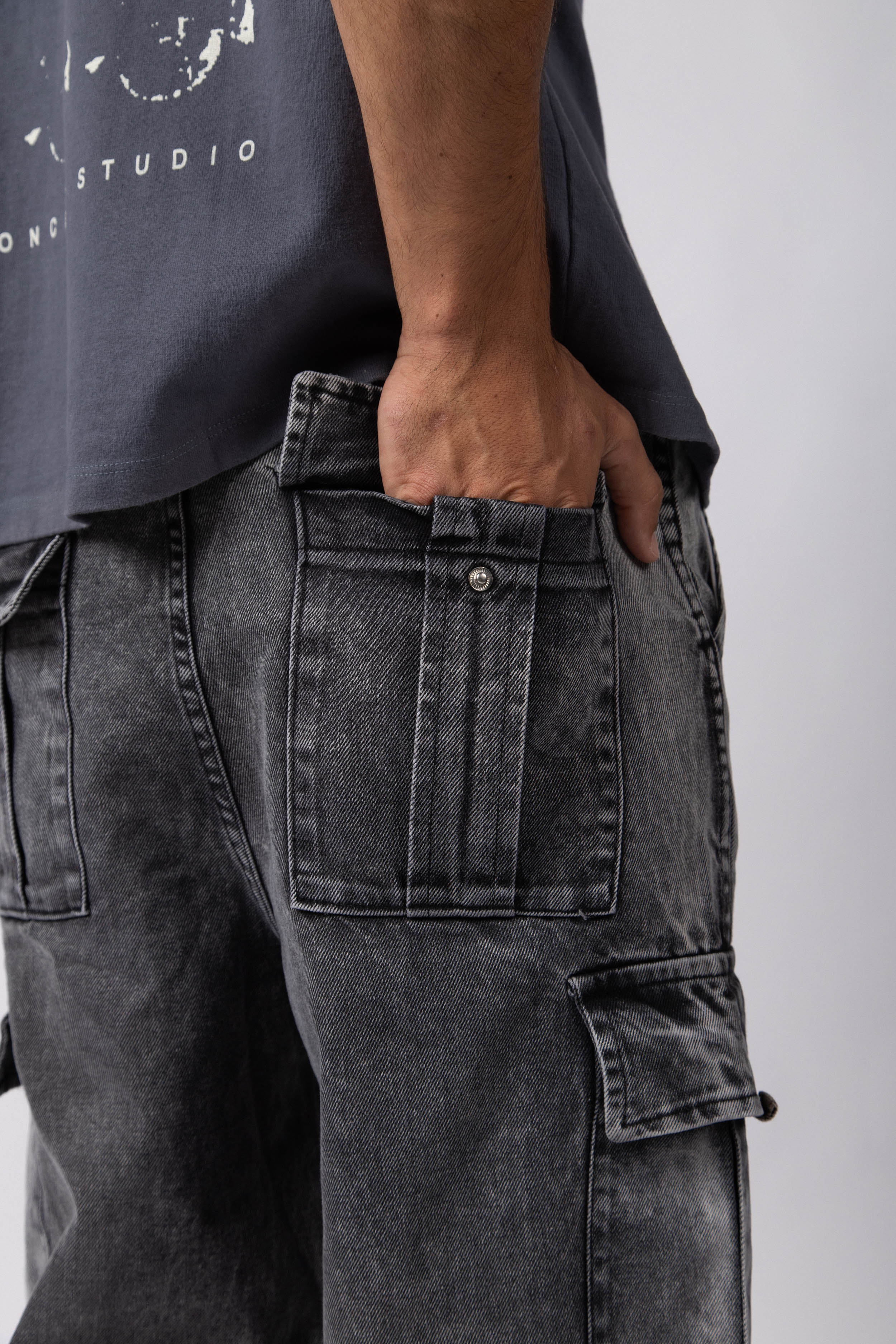 Jean Cargo Darth Acid Grey - Image 5