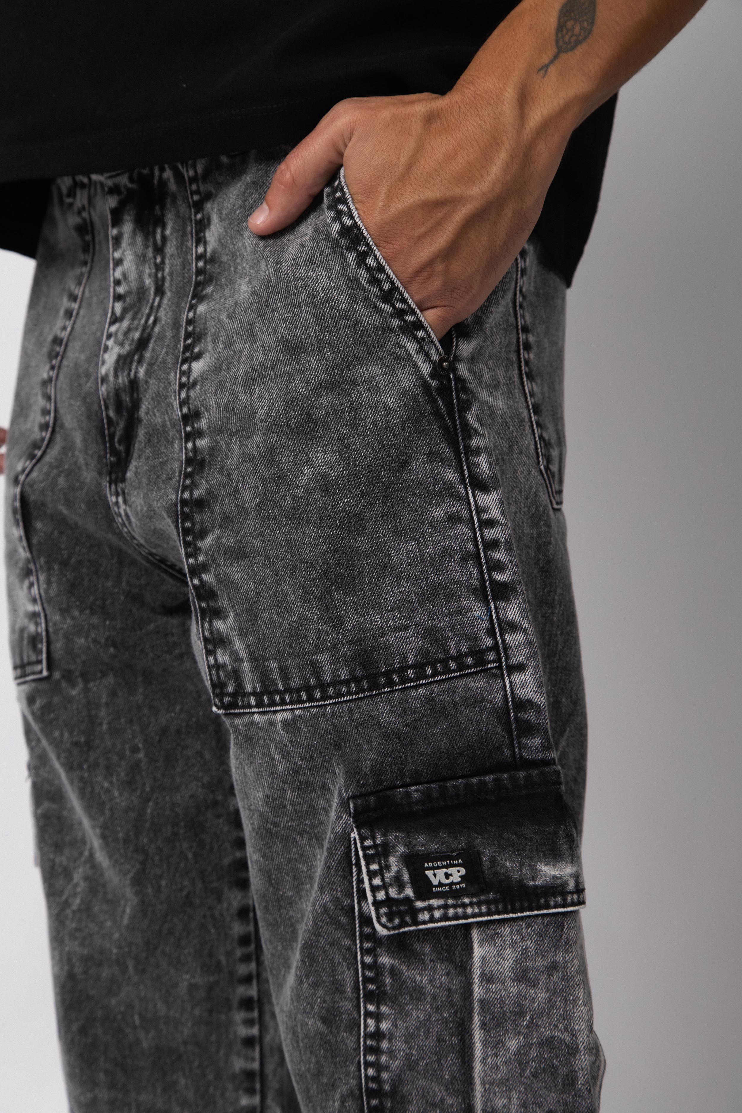 Jean Cargo Volt Smoked Gris - Image 6