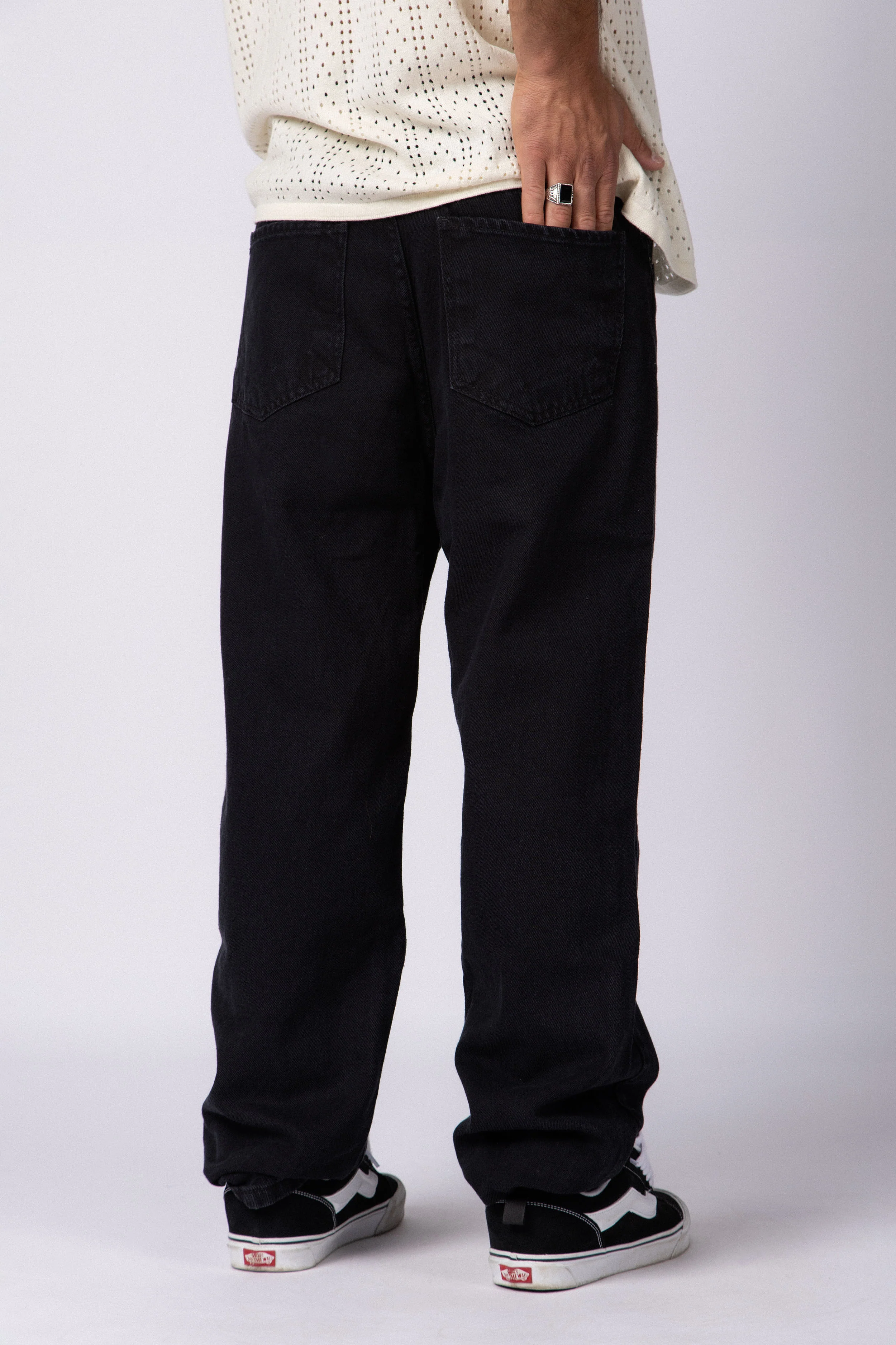 Jean Mom Shelby Negro - Image 3