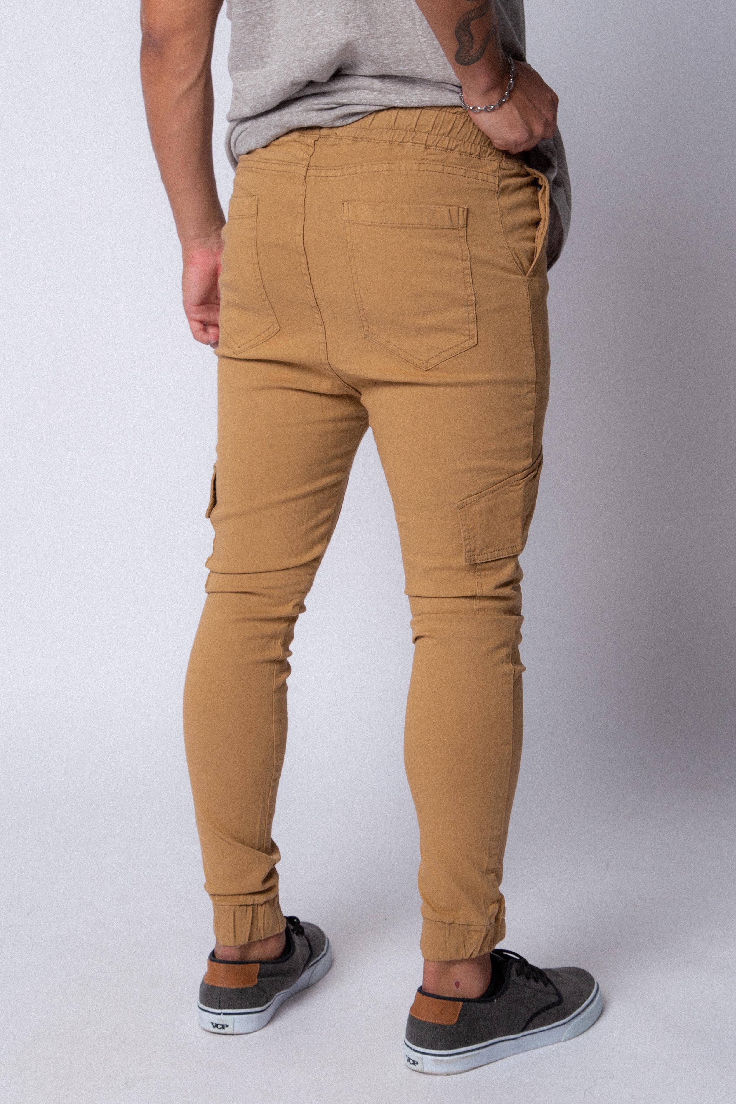Jogger Cargo Gabardina Camel - Image 2