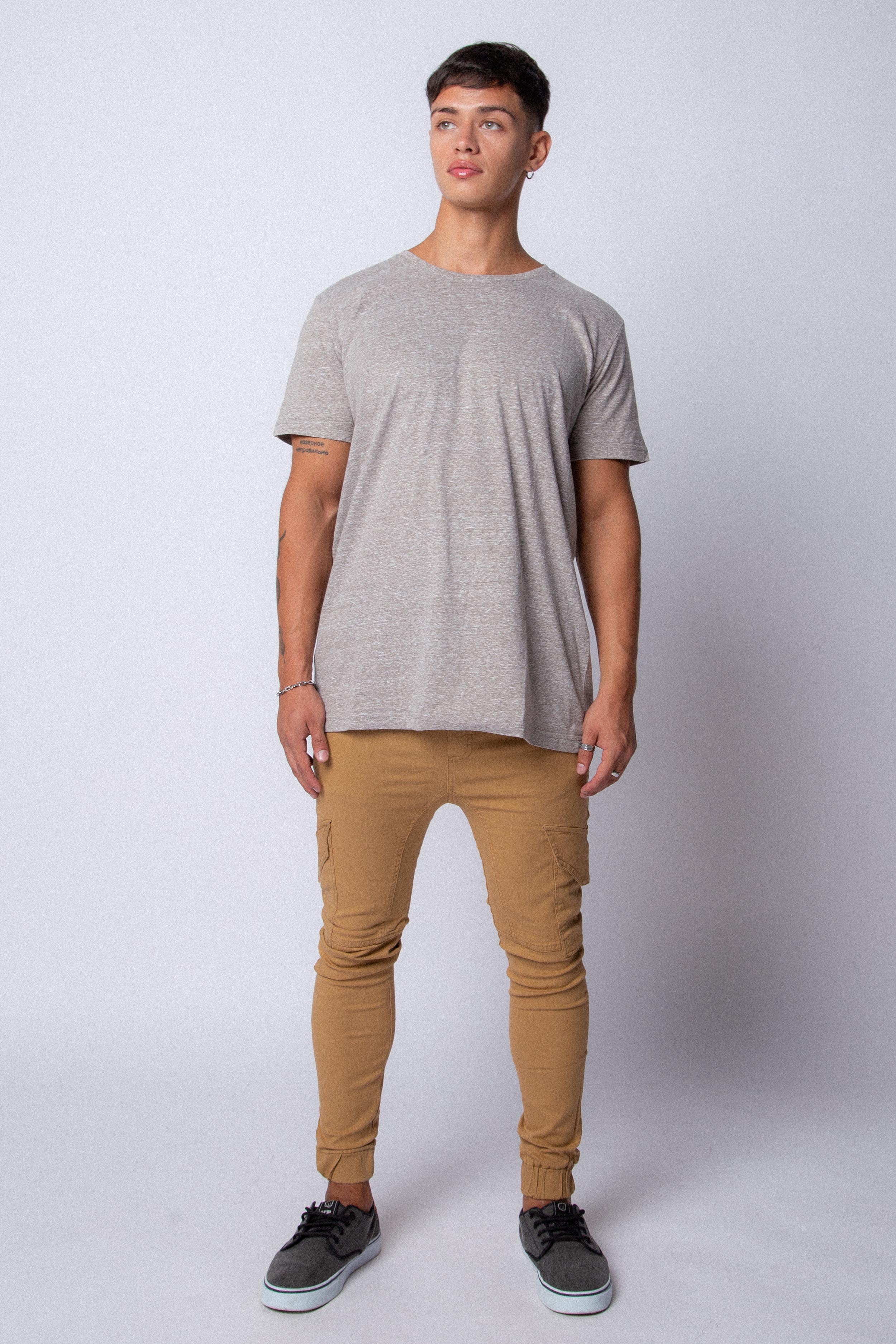 Jogger Cargo Gabardina Camel - Image 3