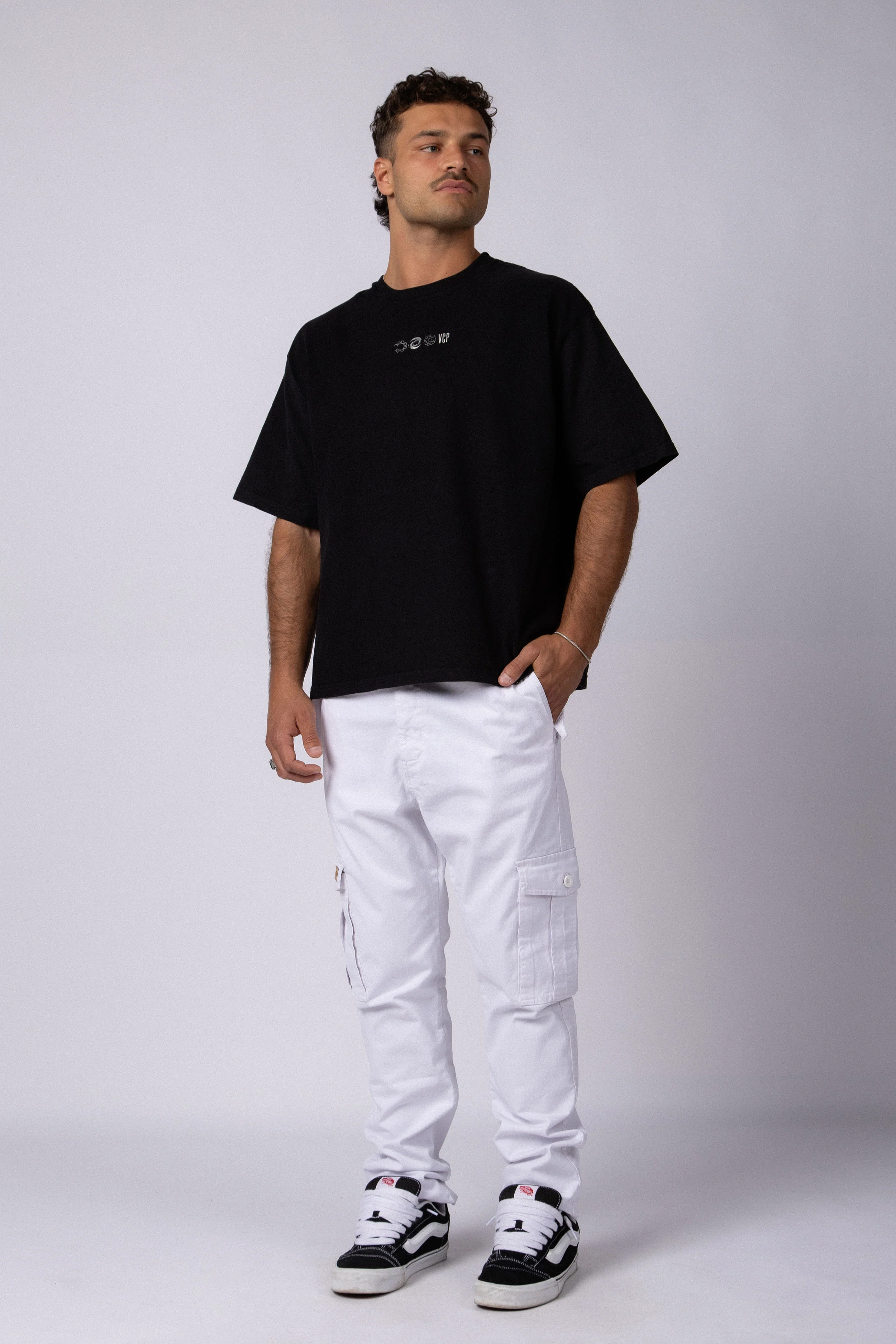 Pantalón Cargo Quant Blanco - Image 3