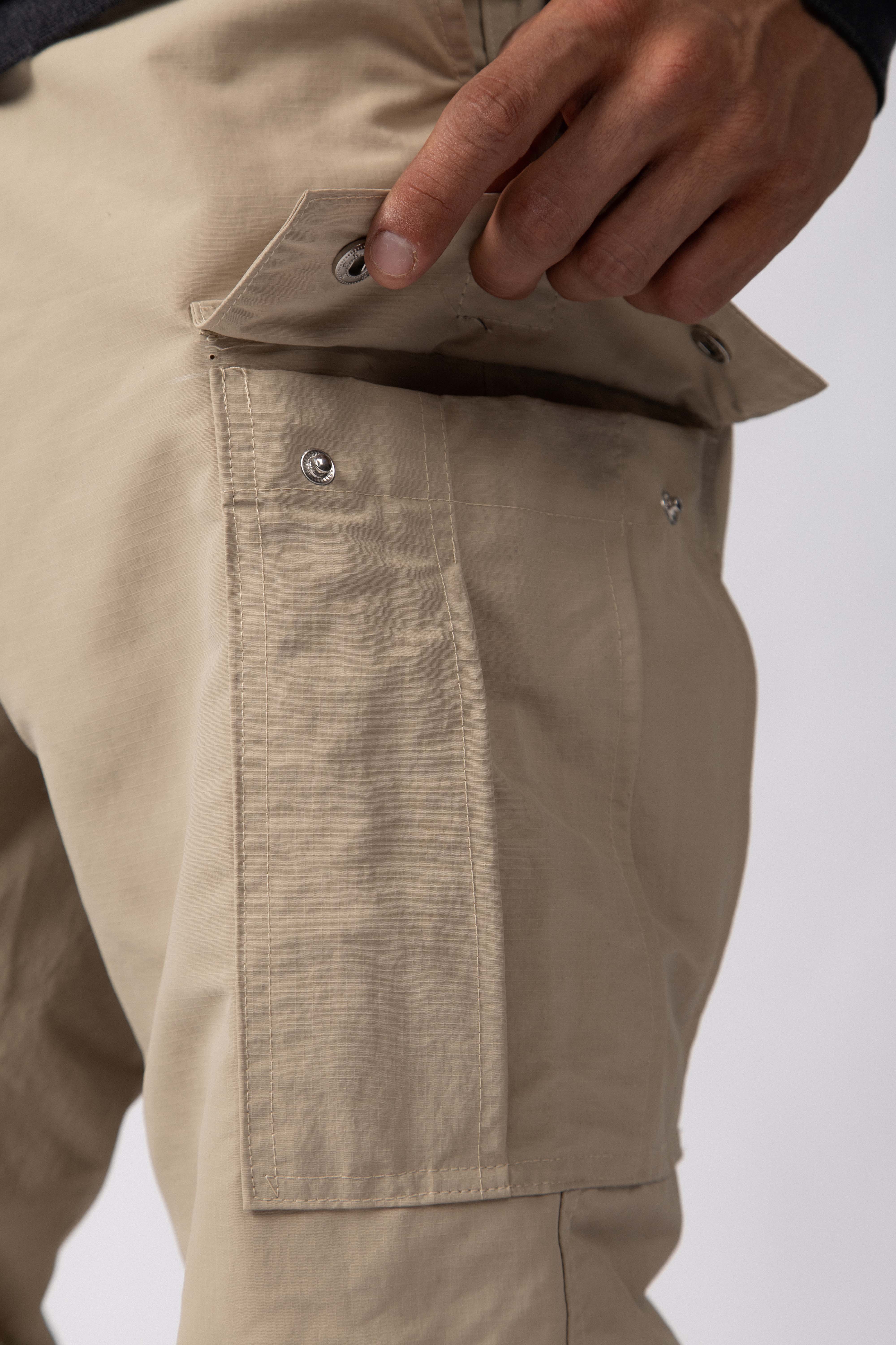 Pantalon Cargo Rush Beige - Image 3