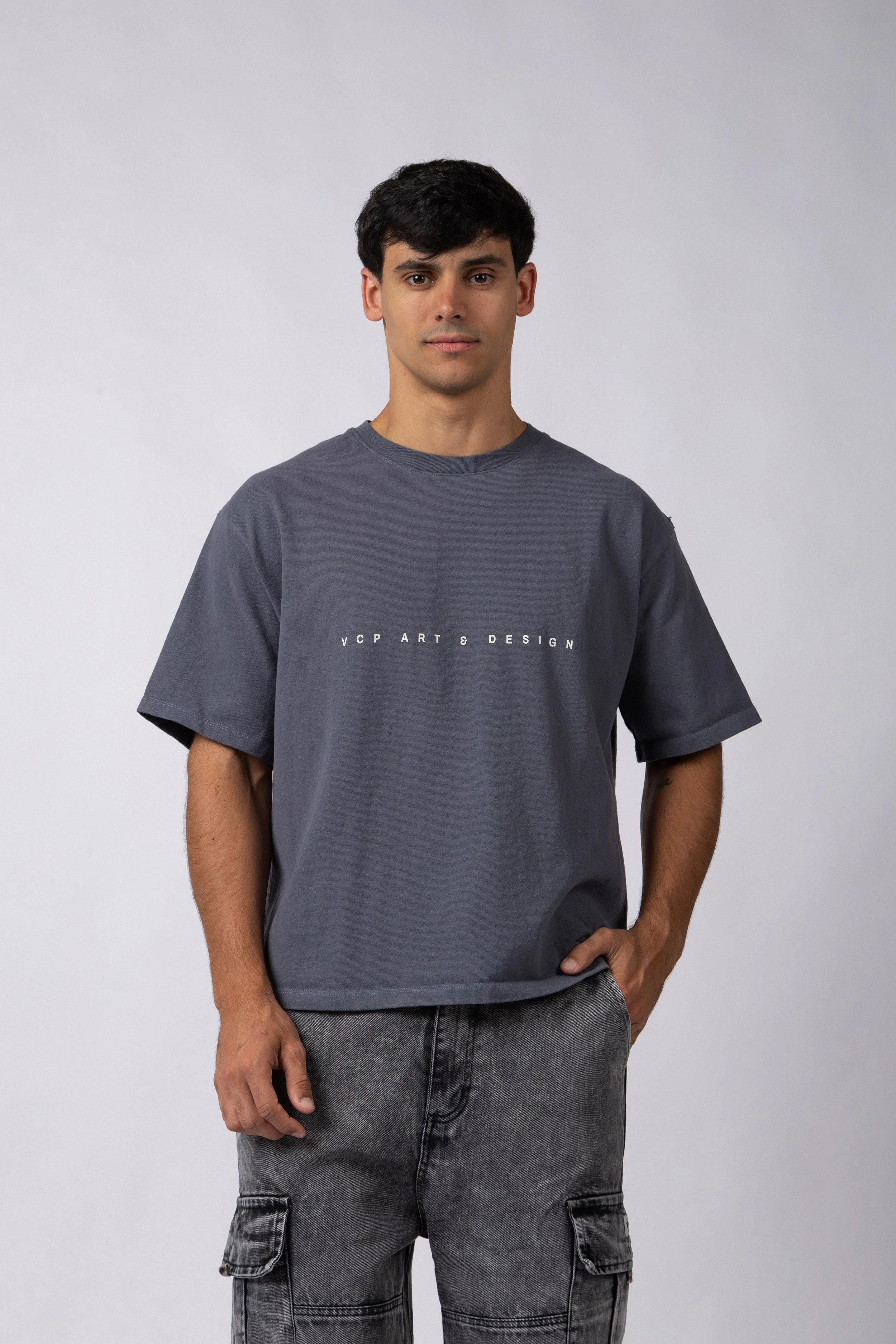Remera Boxy Invisible Navy - Image 5