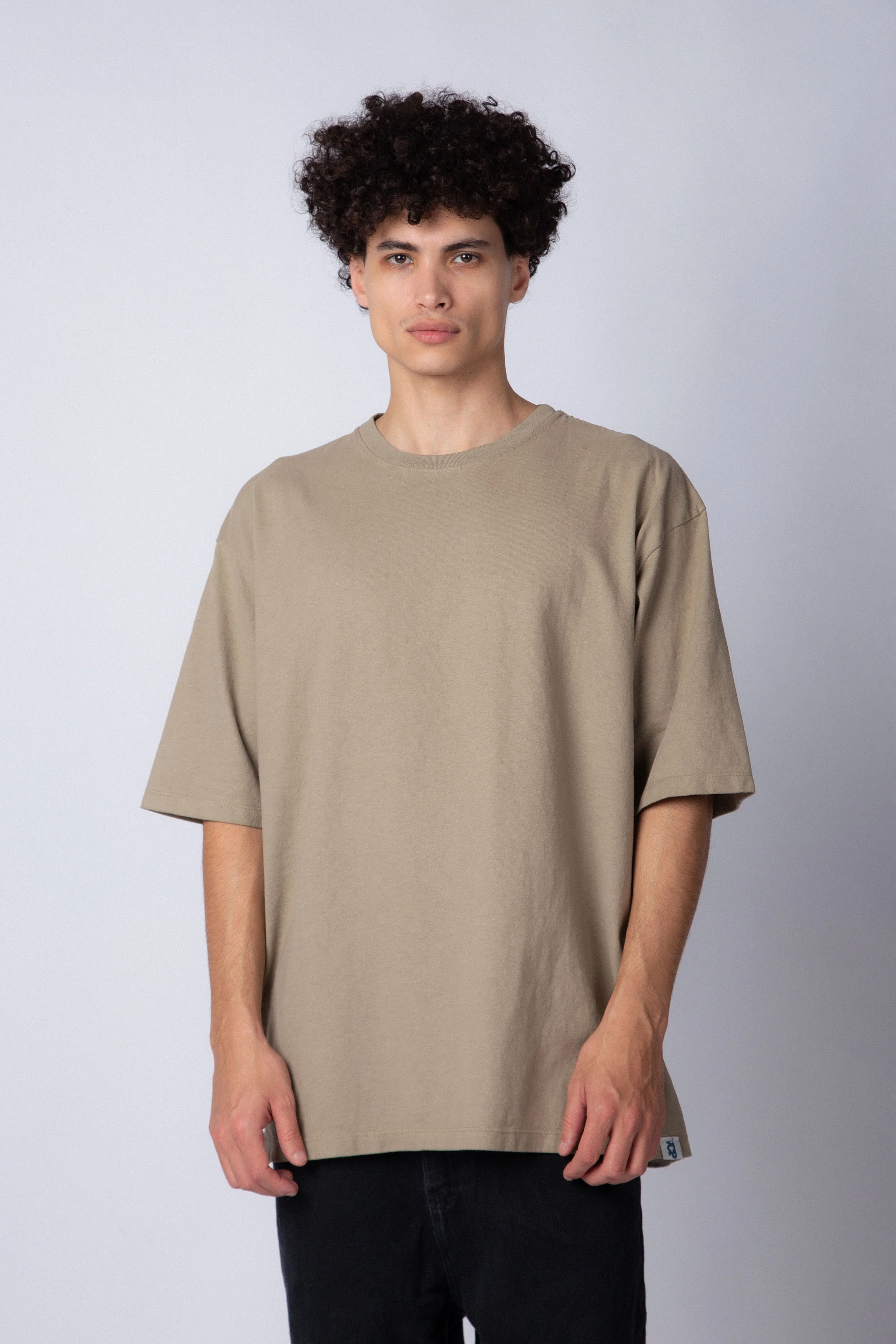 Remera Over Carl Beige