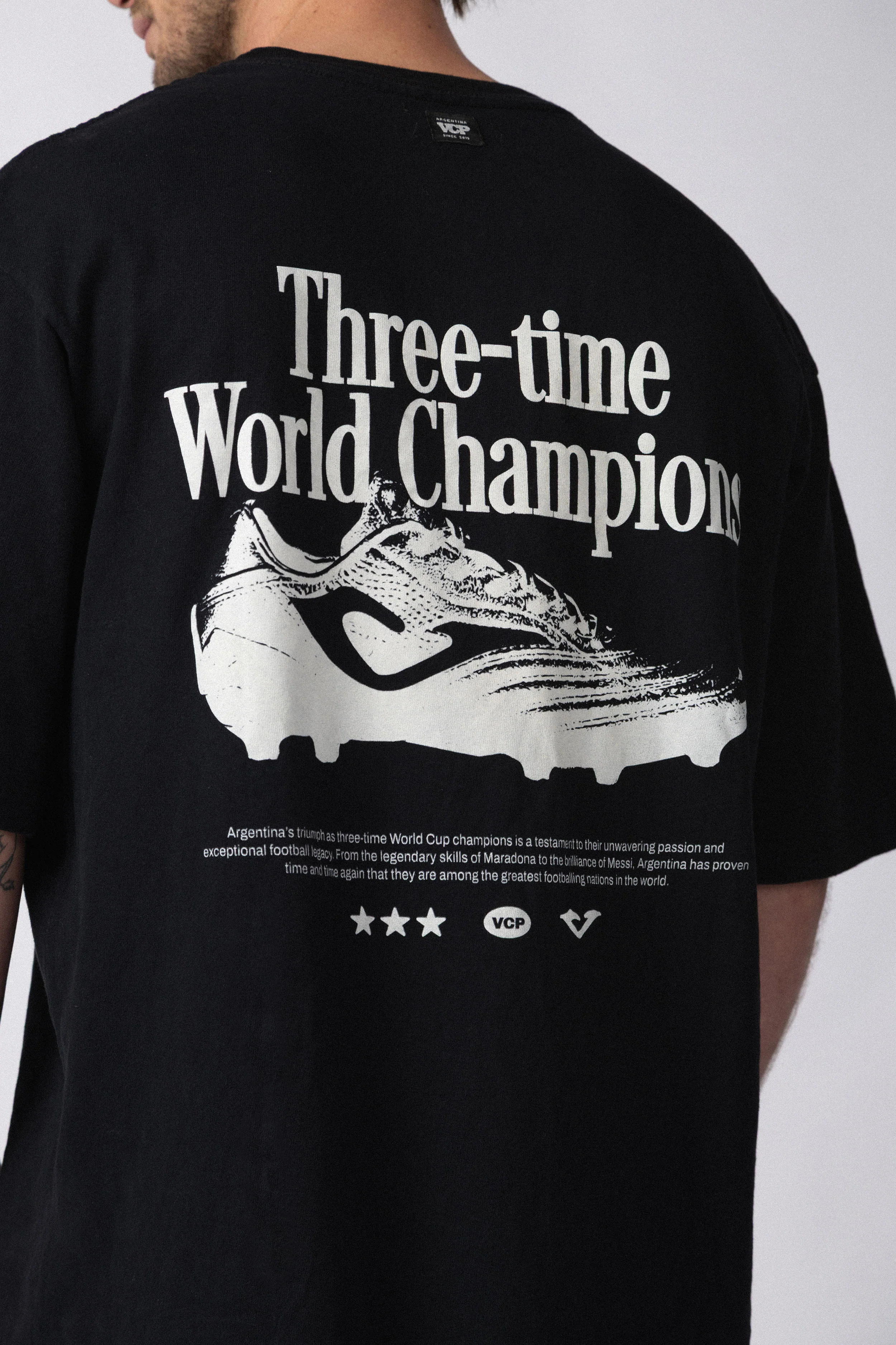 Remera Over Rhy Champ Negra - Image 2