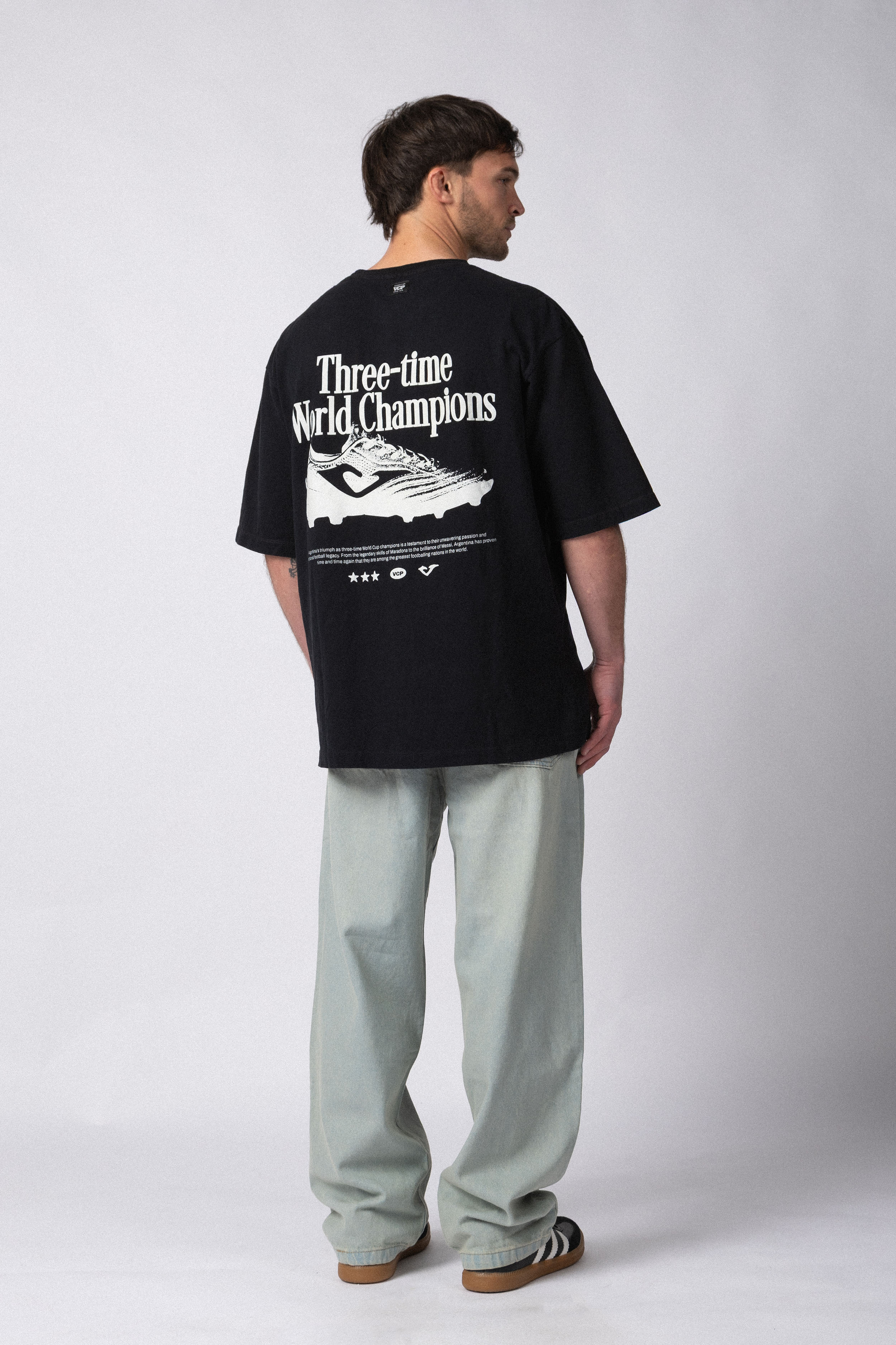 Remera Over Rhy Champ Negra - Image 3