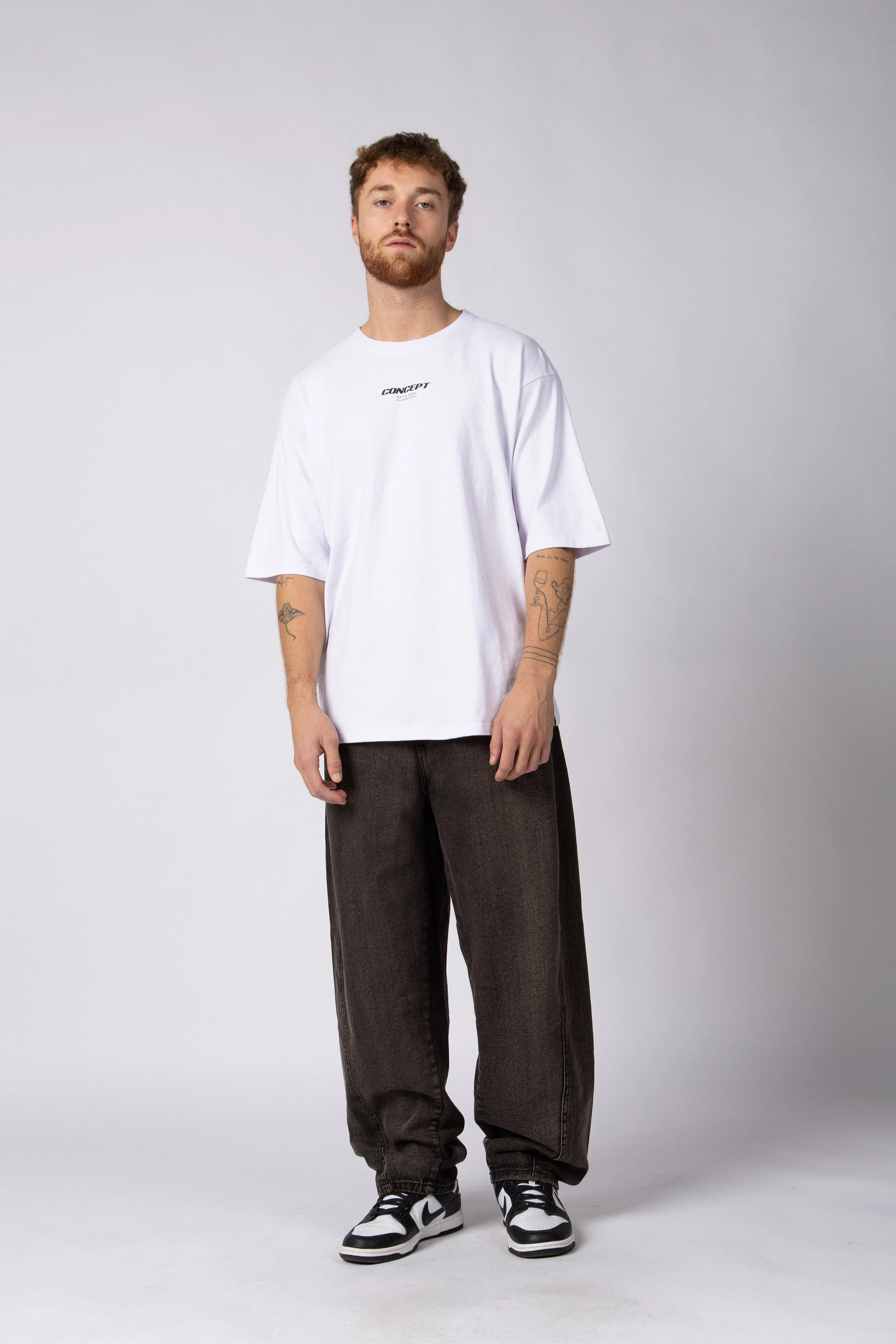 Remera Over Rhy Grid Blanca - Image 4