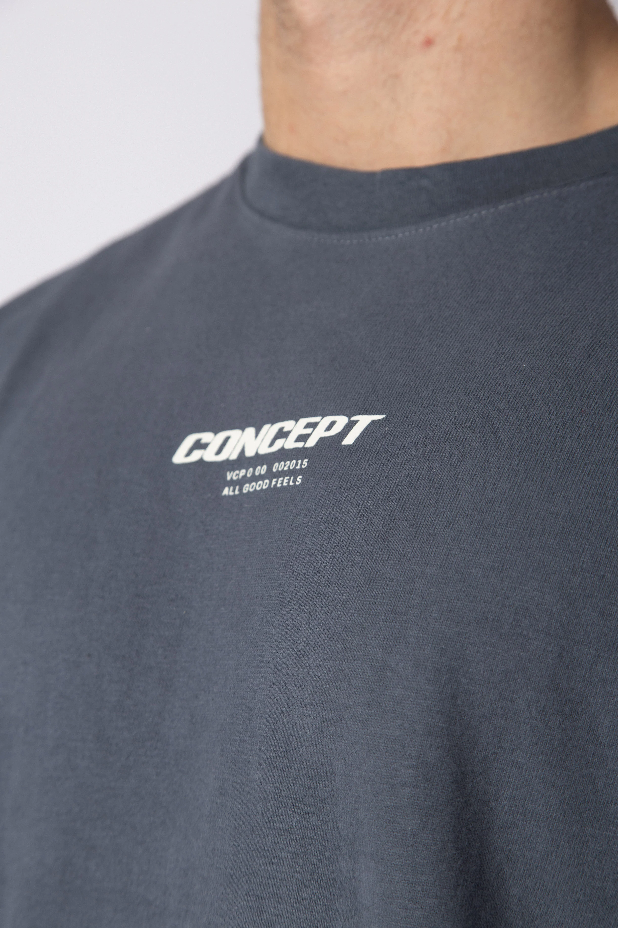 Remera Over Rhy Grid Navy - Image 3