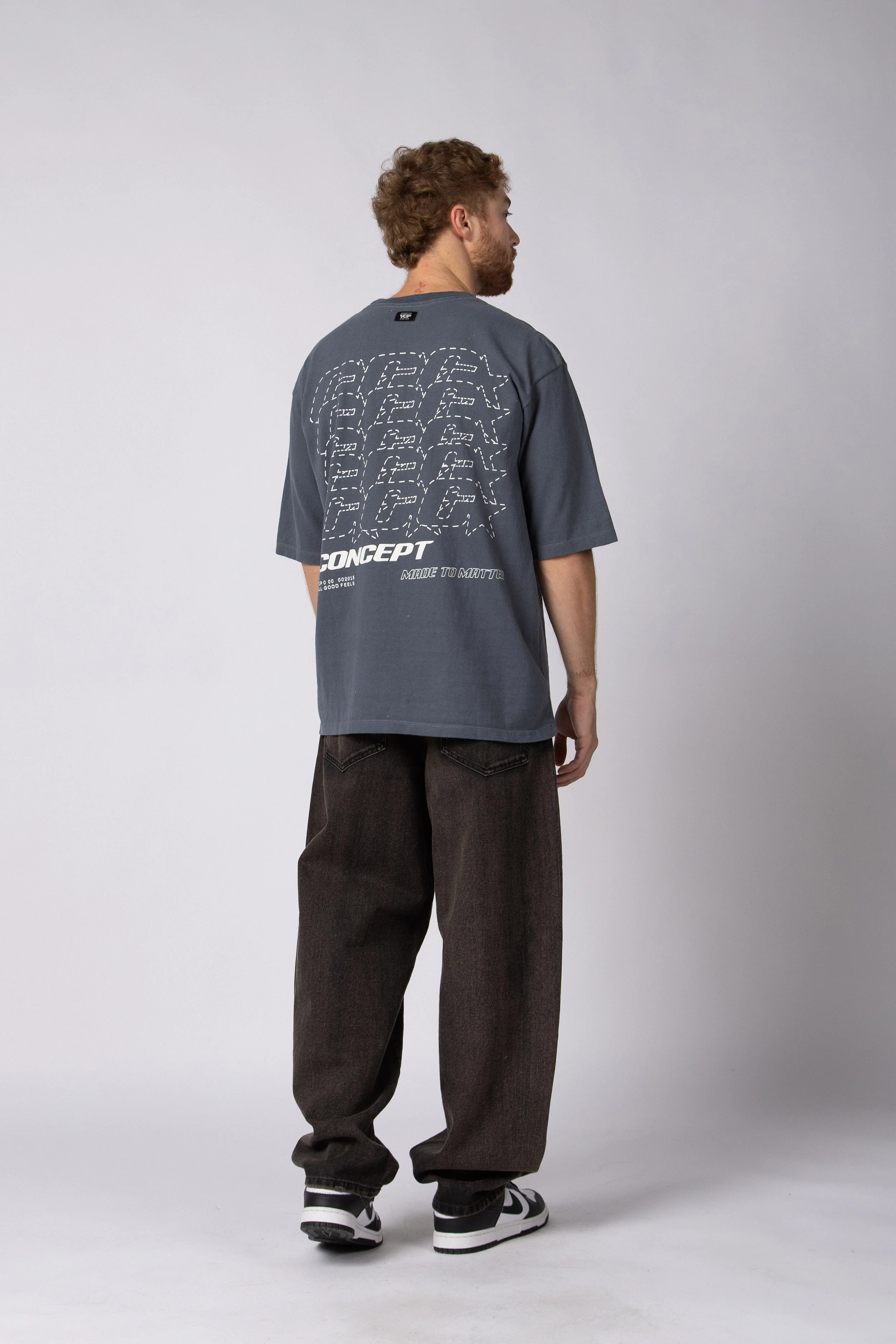Remera Over Rhy Grid Navy - Image 5