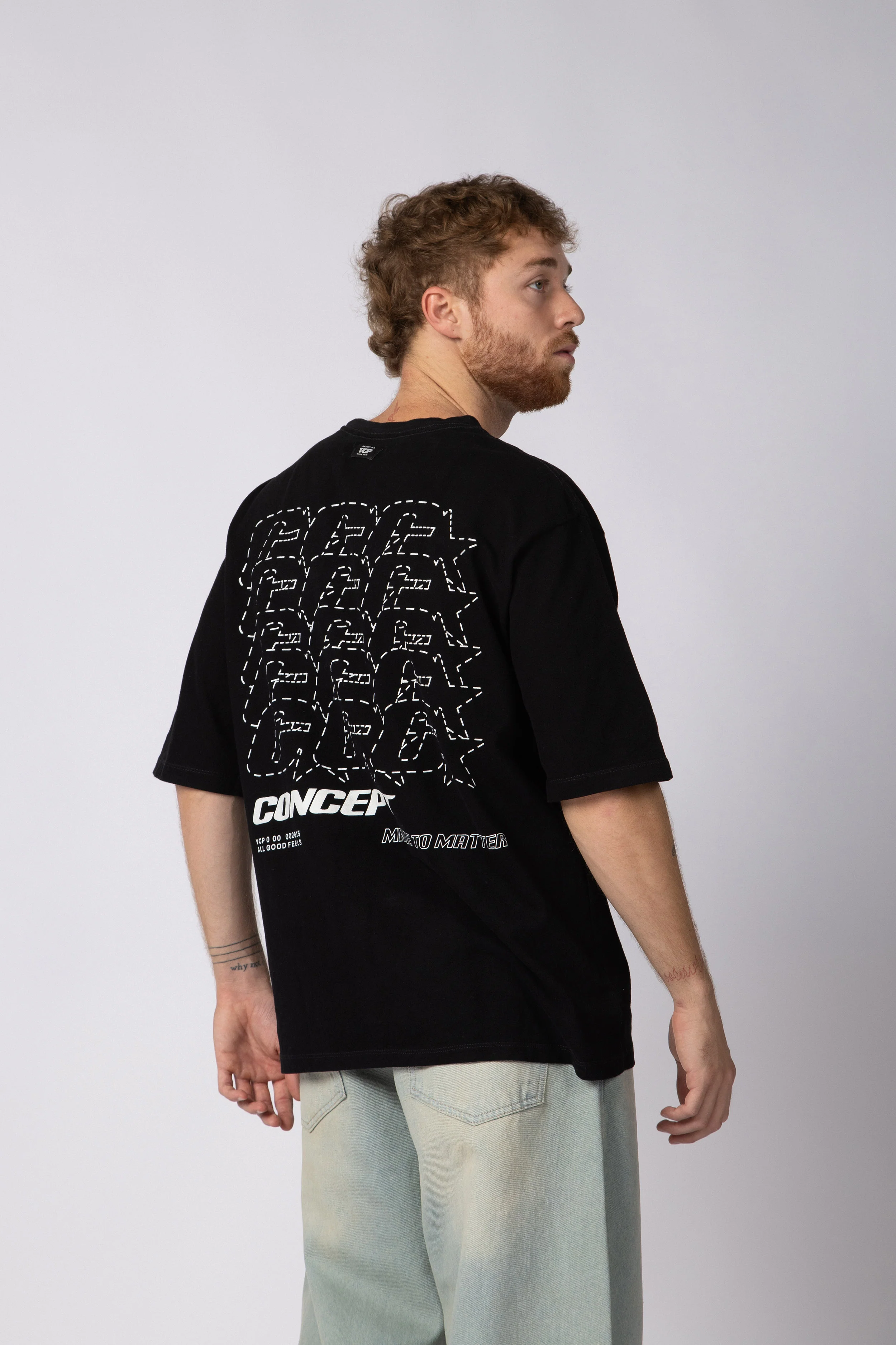 Remera Over Rhy Grid Negra - Image 2