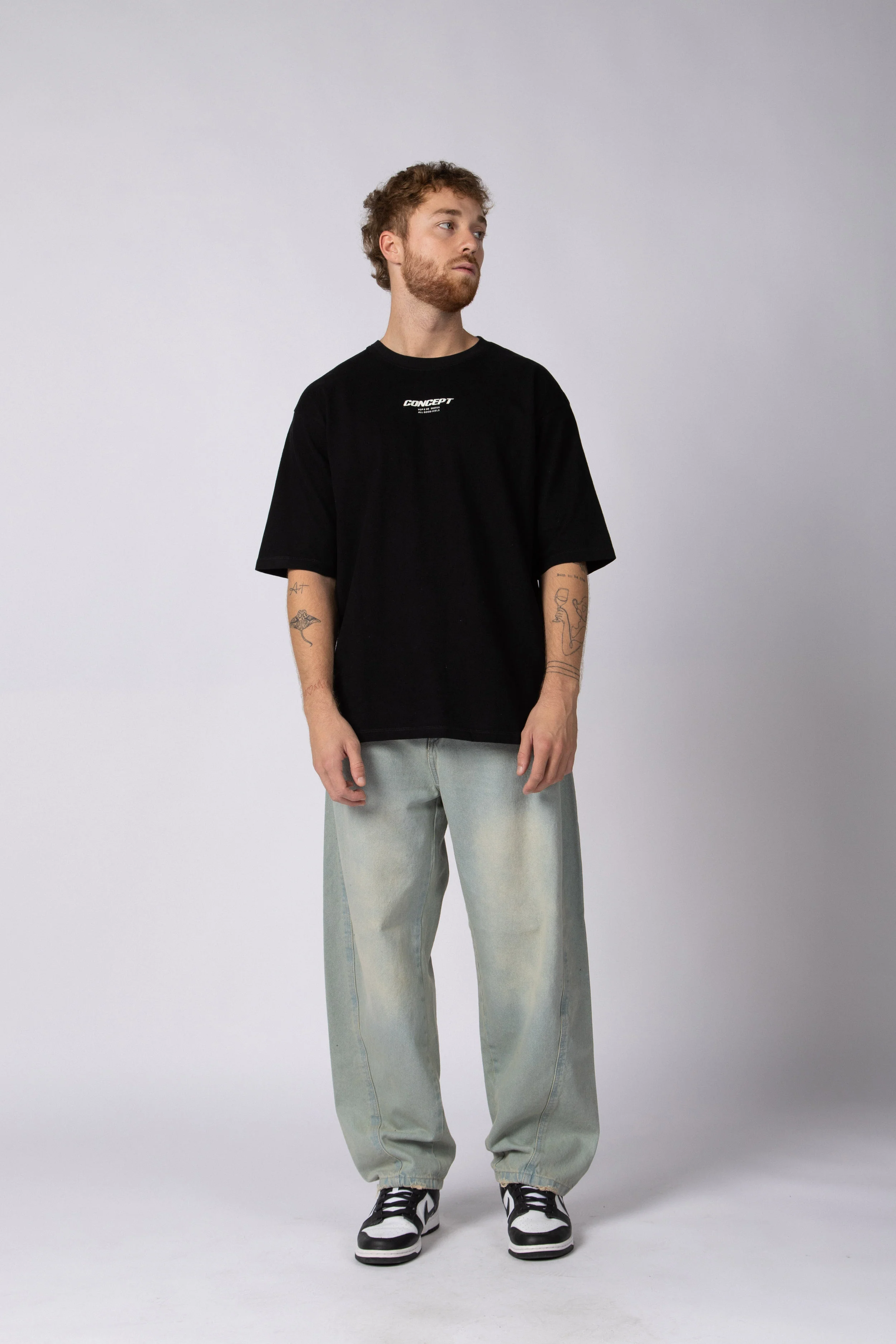 Remera Over Rhy Grid Negra - Image 3
