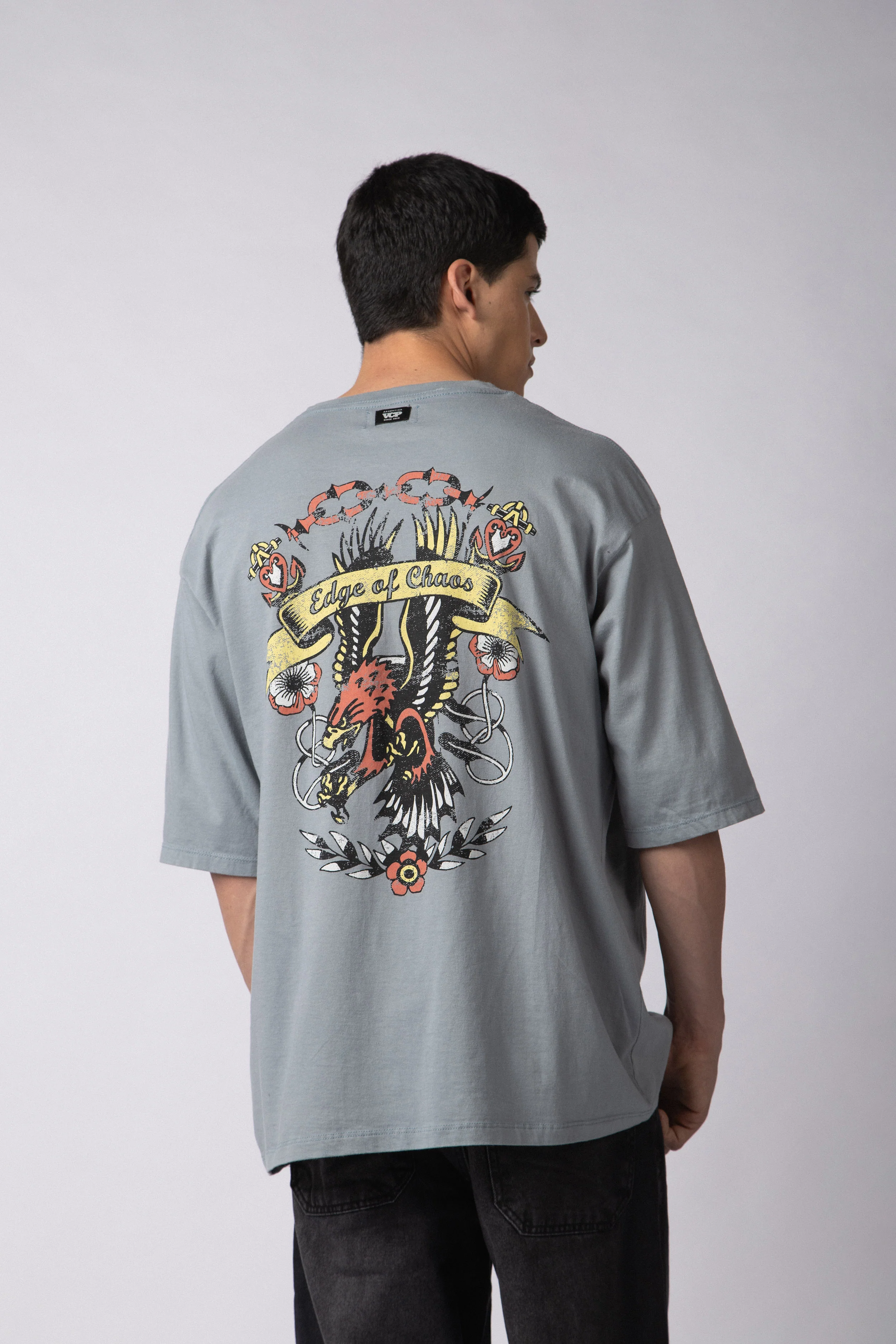 Remera Over Taz Chaos Stone - Image 2