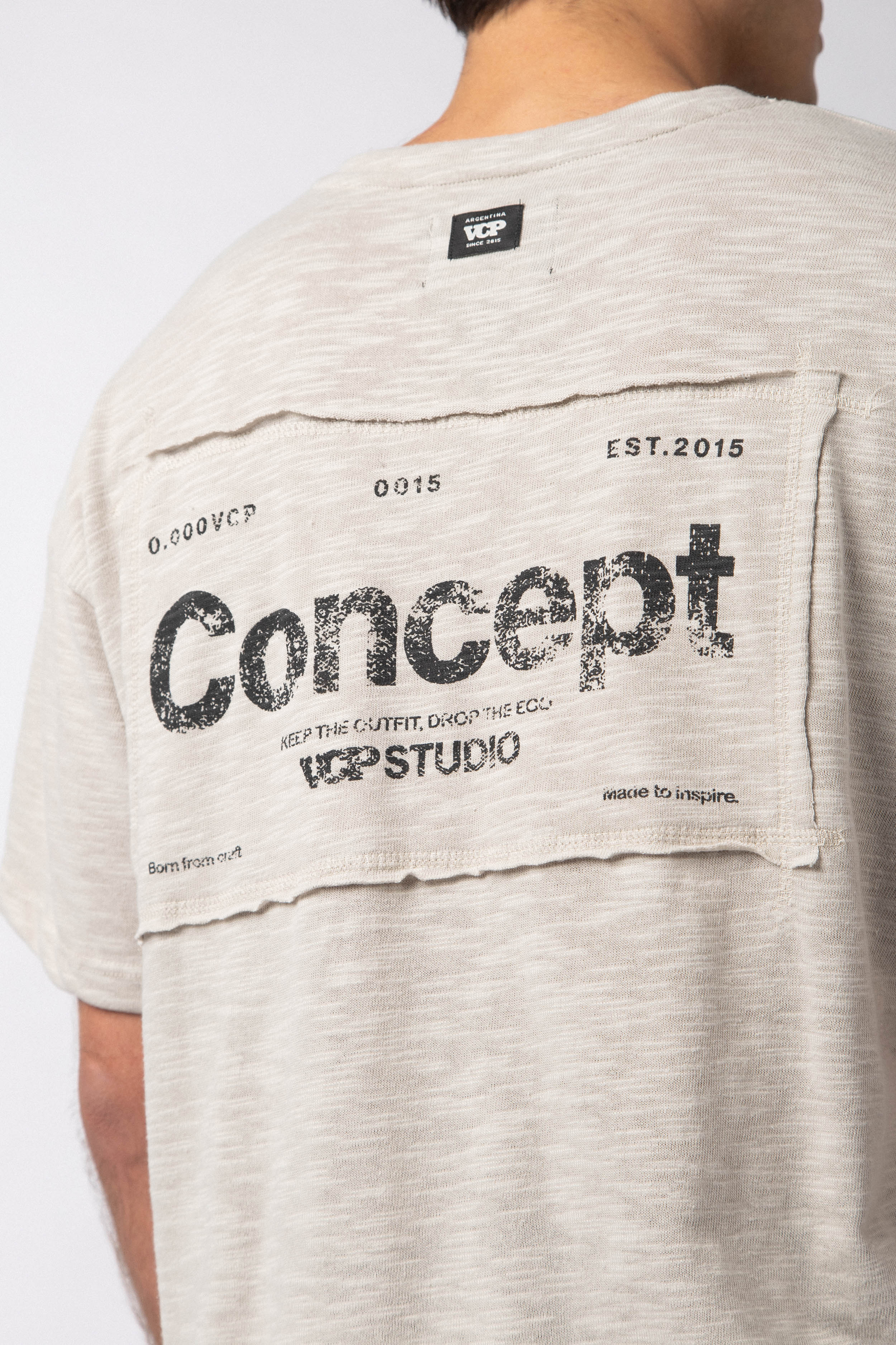 Remera Patch Drop Gris - Image 2