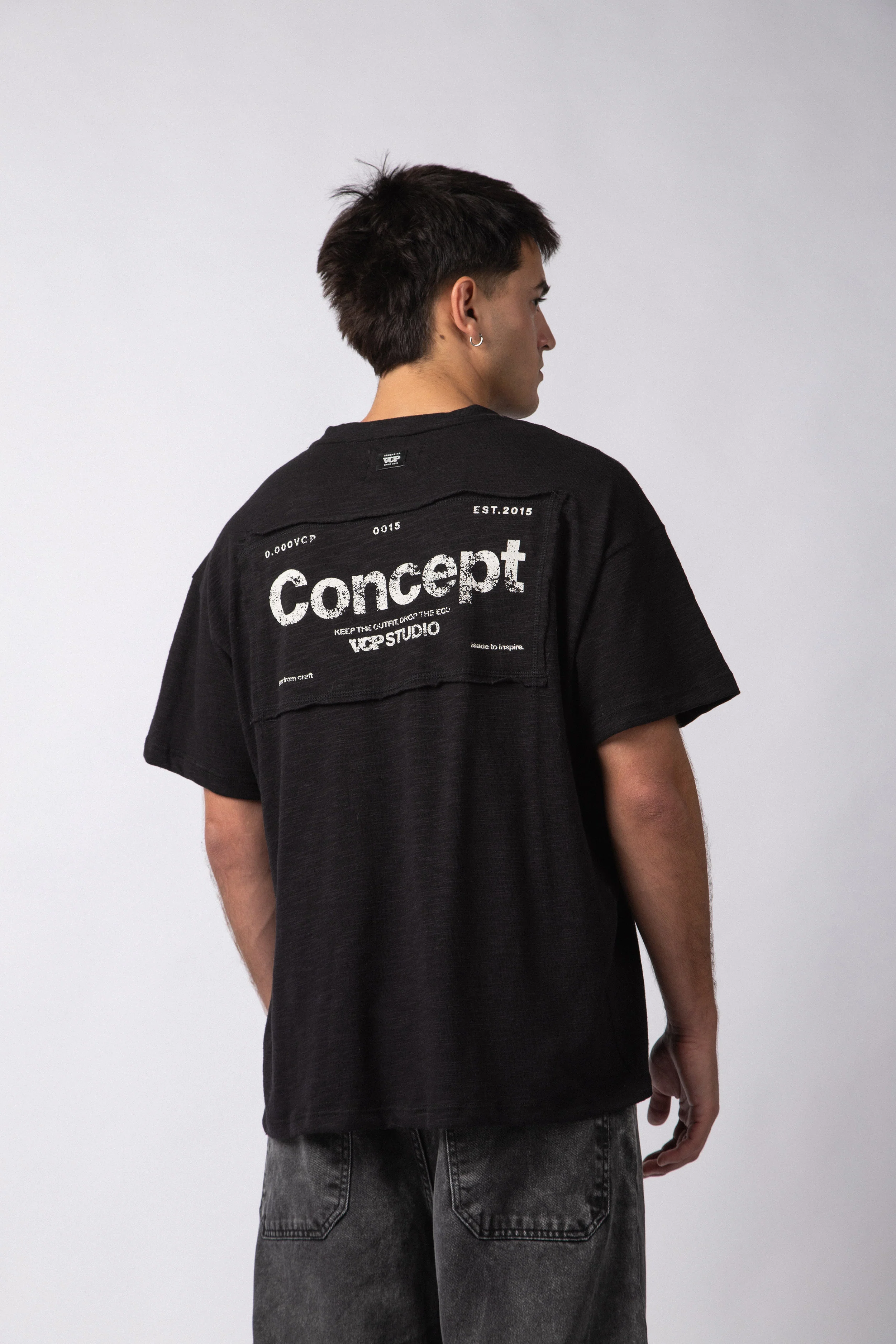 Remera Patch Drop Negra - Image 7