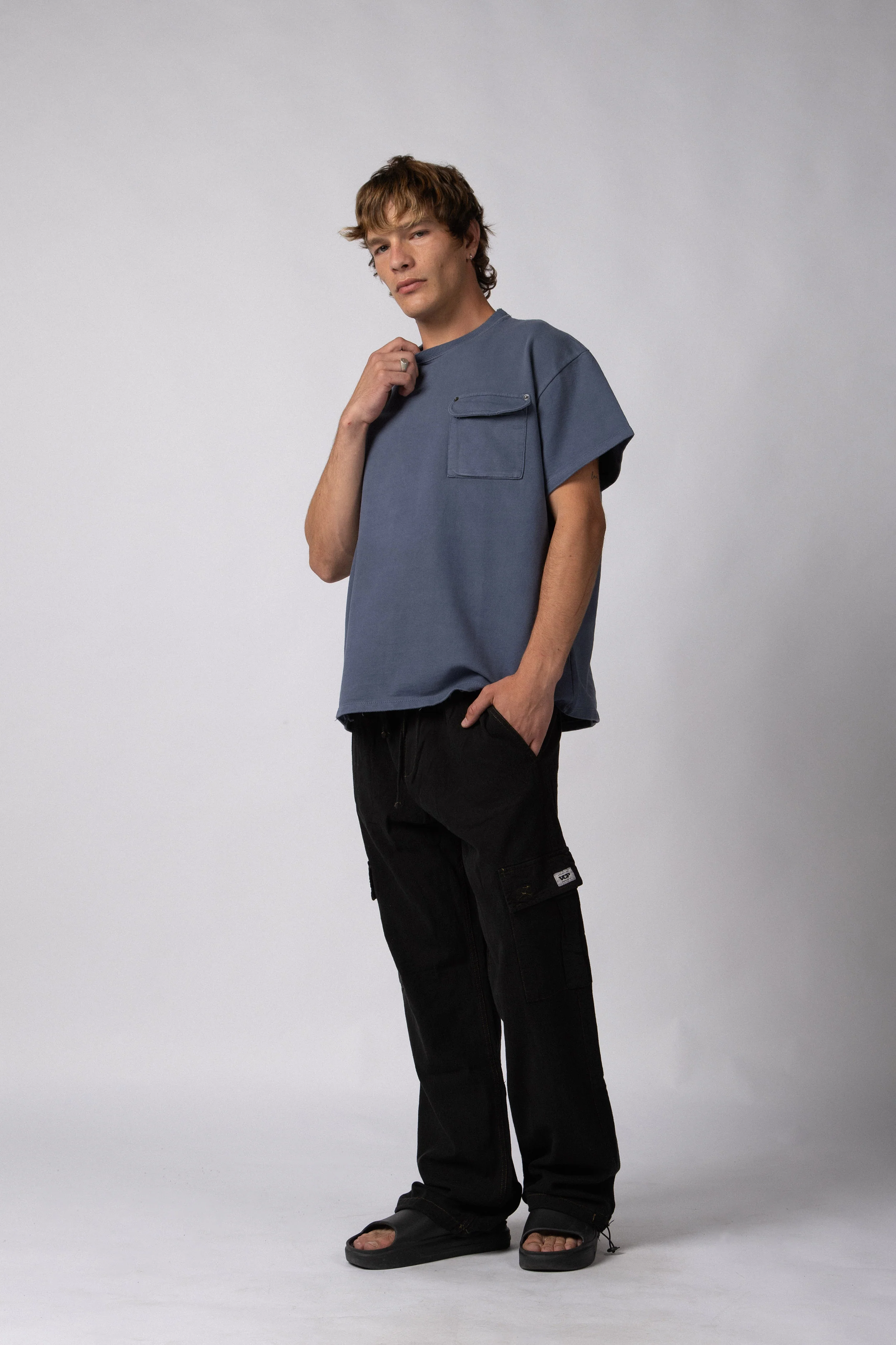 Remera Rustico Over Glow Navy